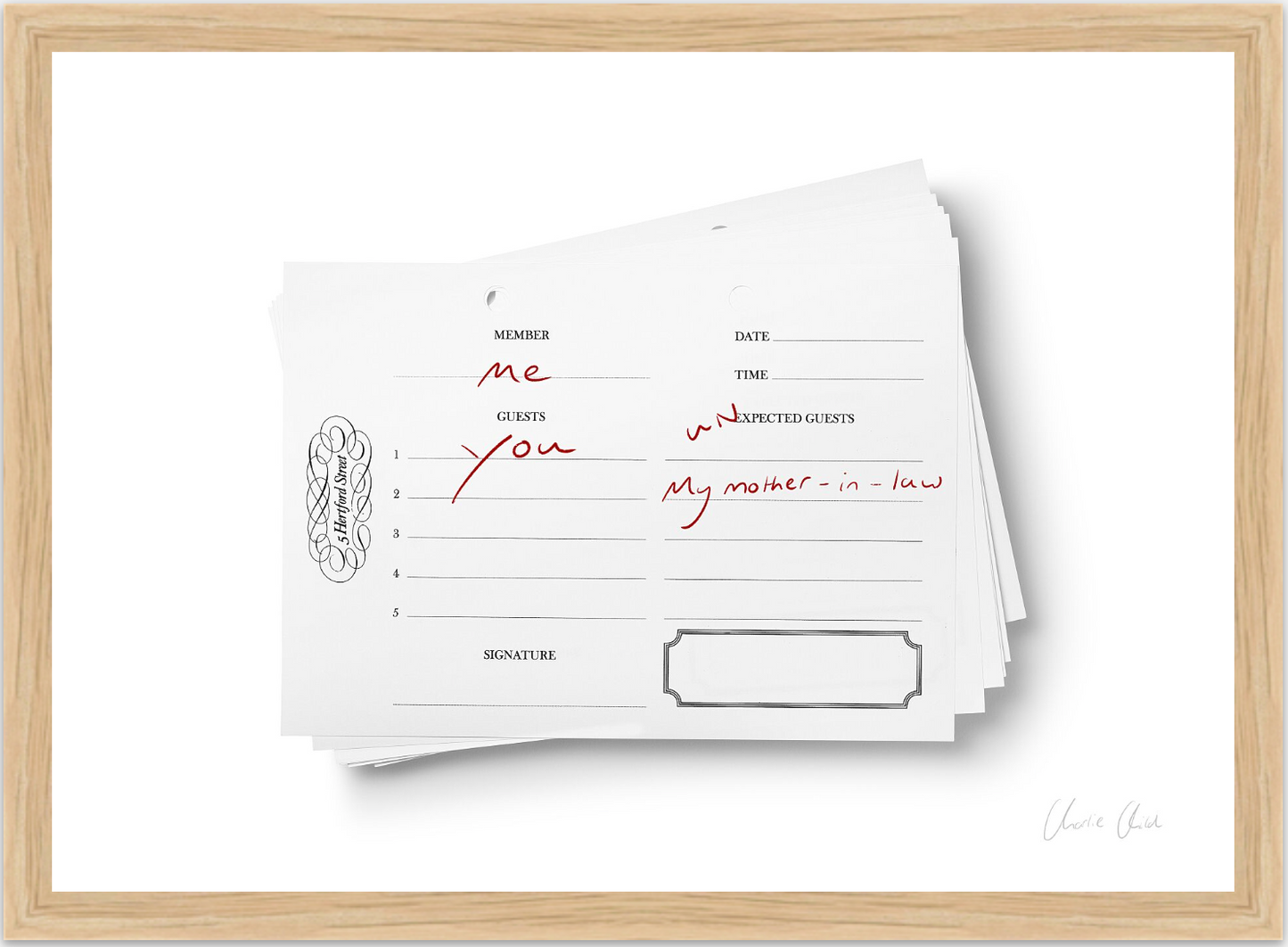 5 Hertford Street Guestbook ii