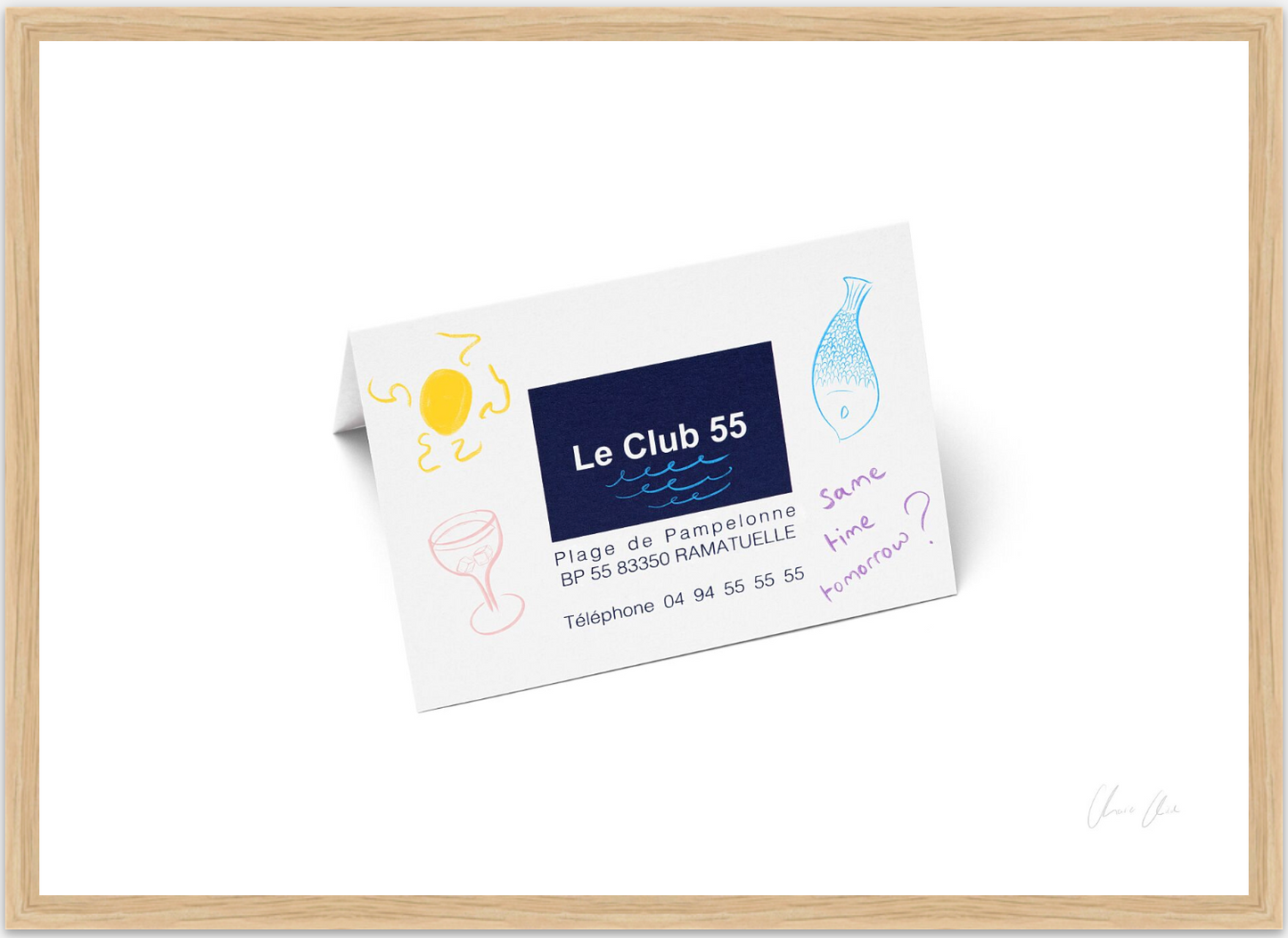Card at Le Club 55 i