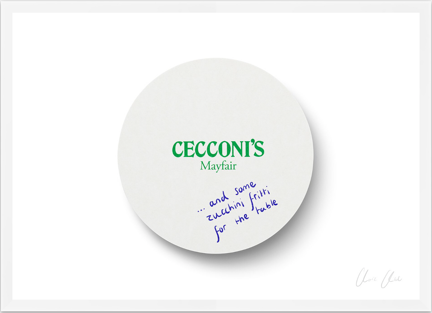 Coaster at Cecconi's