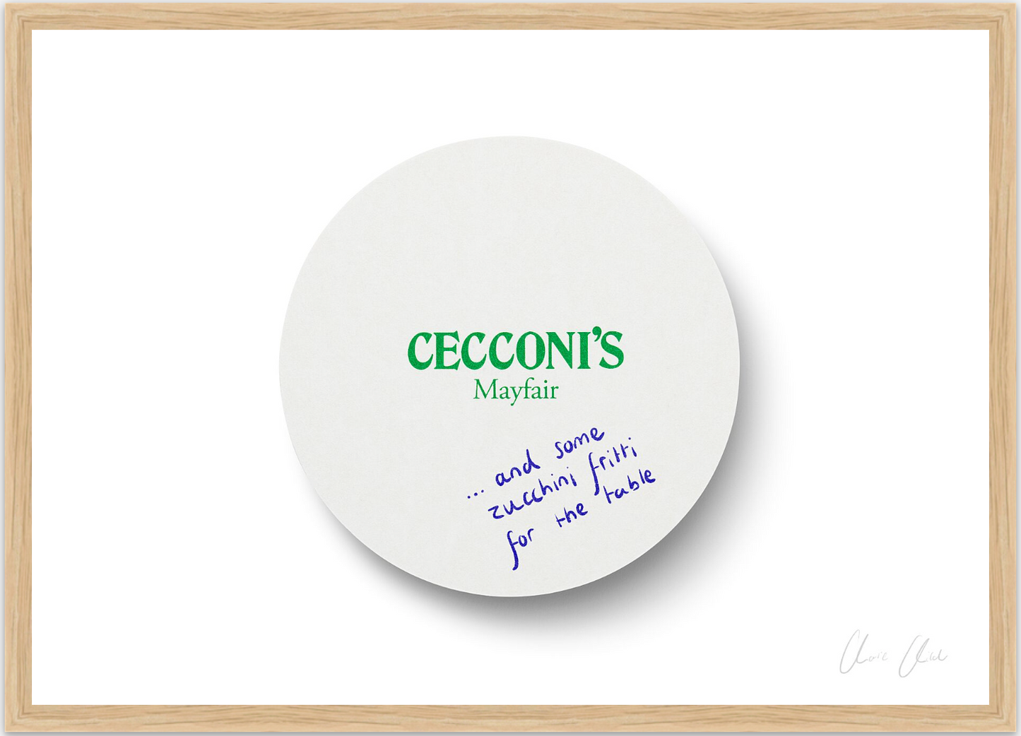 Coaster at Cecconi's