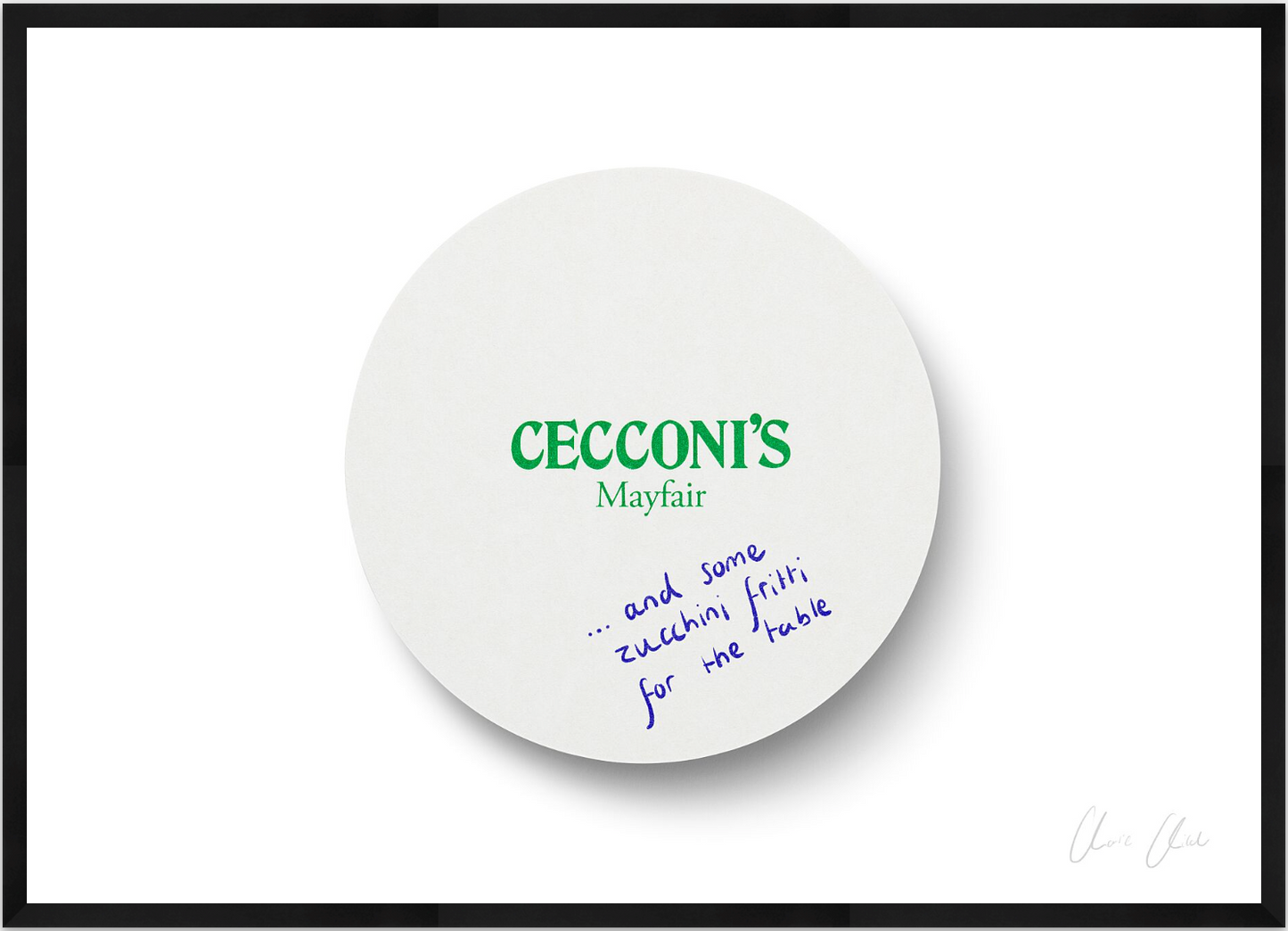 Coaster at Cecconi's