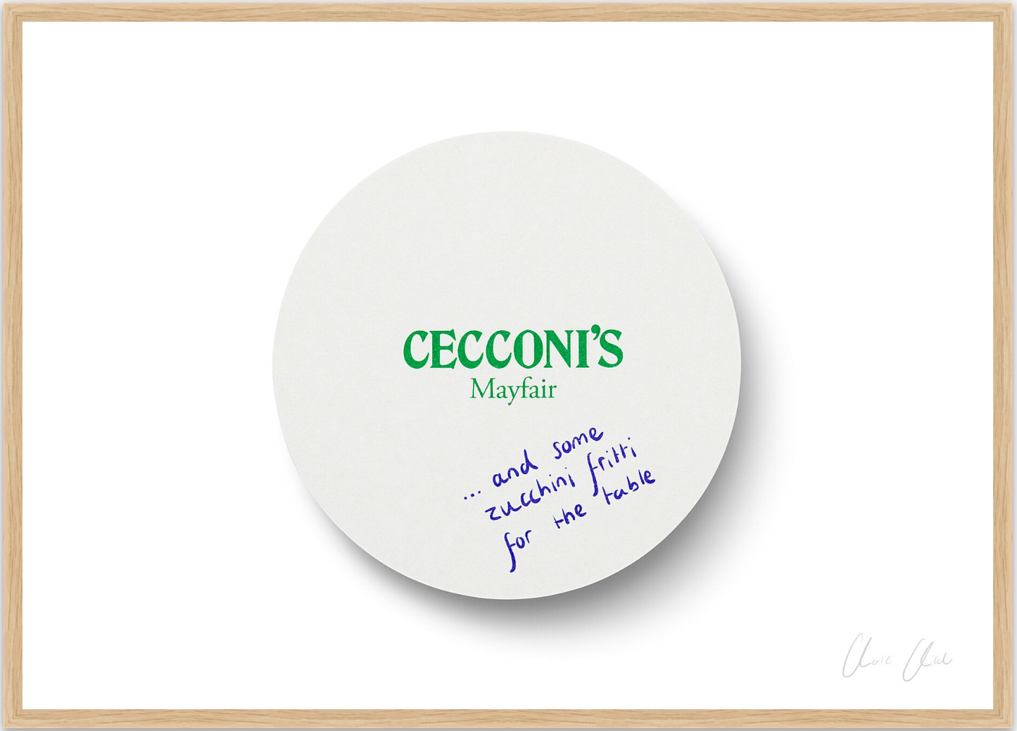 Coaster at Cecconi's