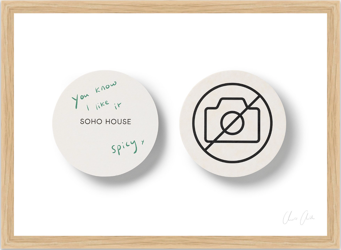 Coasters at Soho House