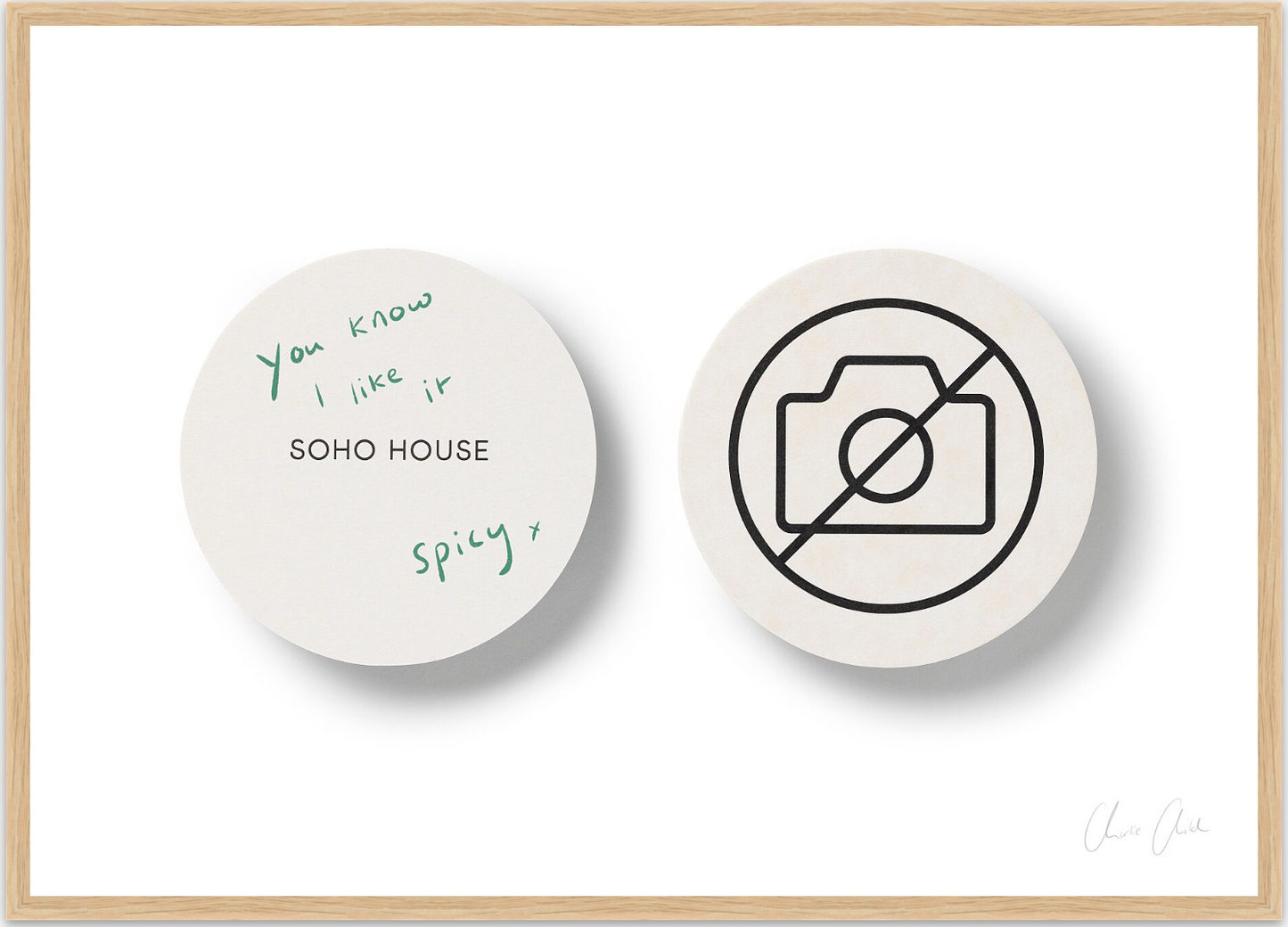 Coasters at Soho House