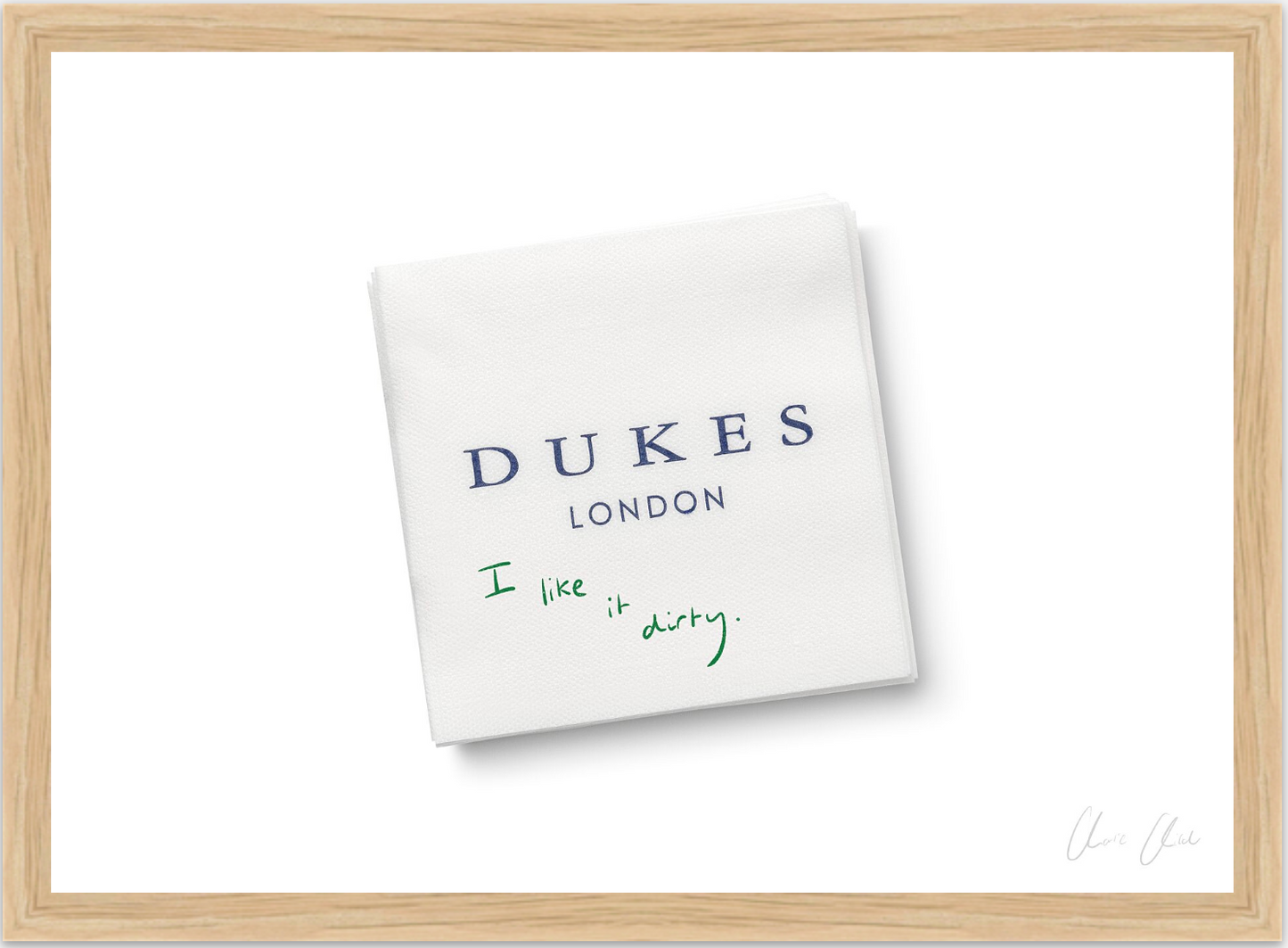 Napkin at Dukes