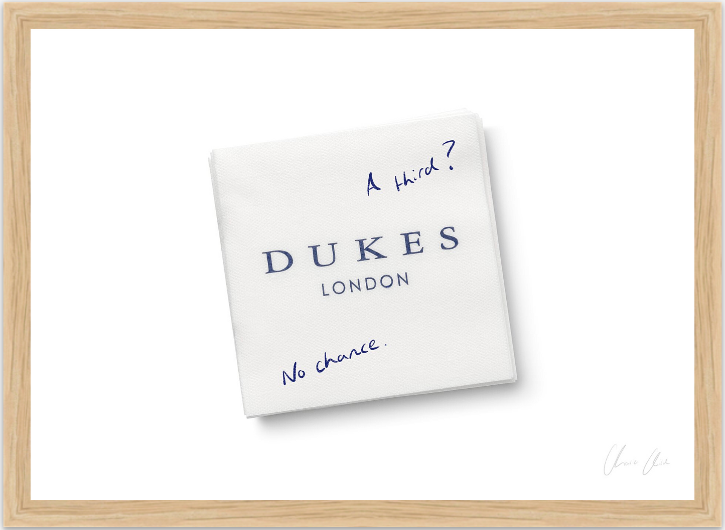 Napkin at Dukes