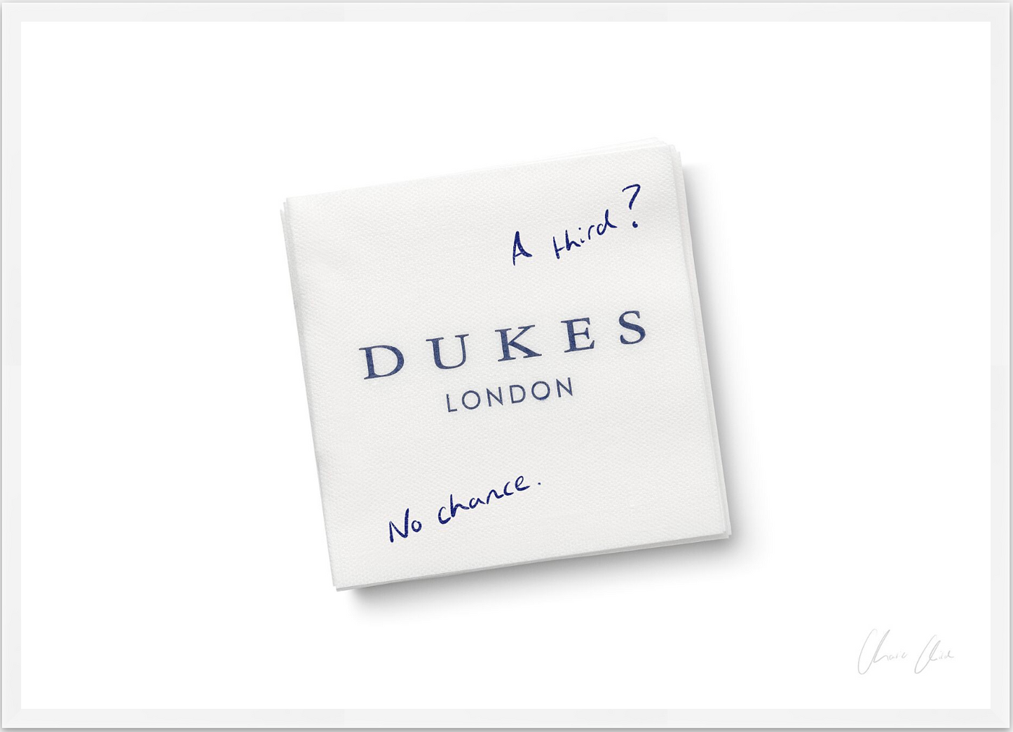 Napkin at Dukes
