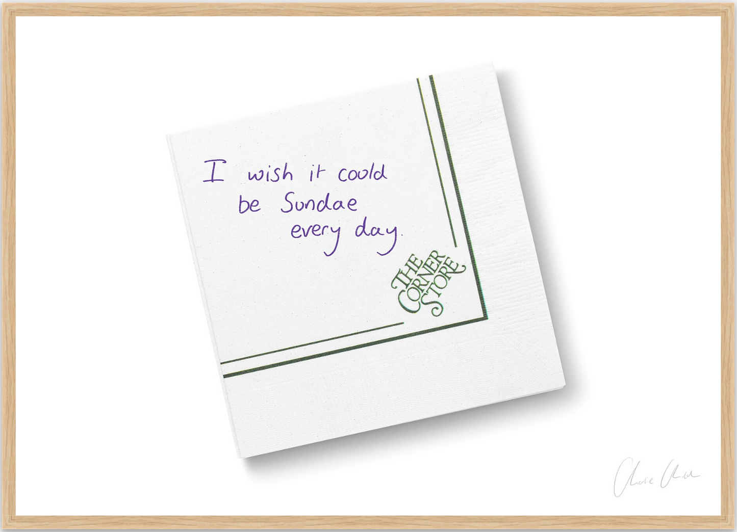 Napkin at The Corner Store