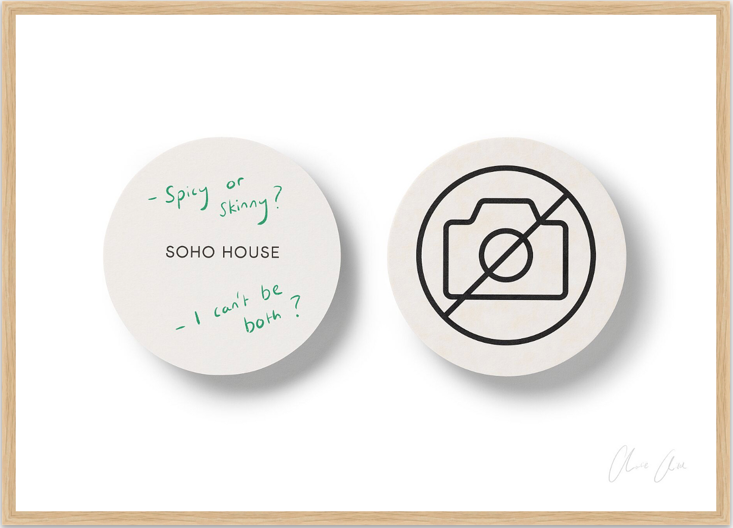 Coasters at Soho House