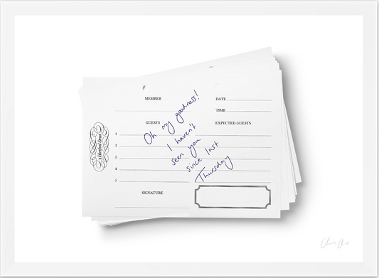 5 Hertford Street Guestbook i