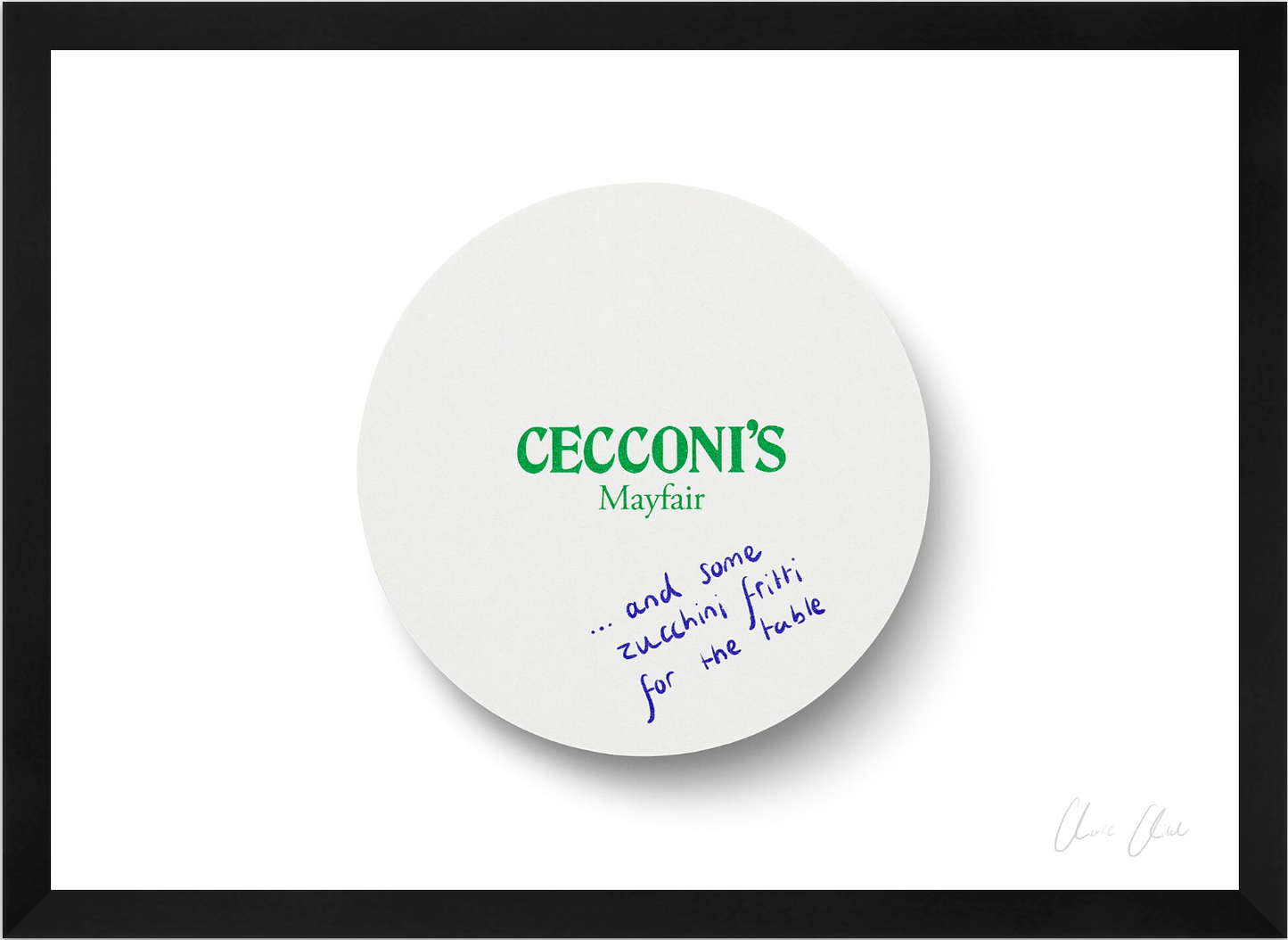 Coaster at Cecconi's
