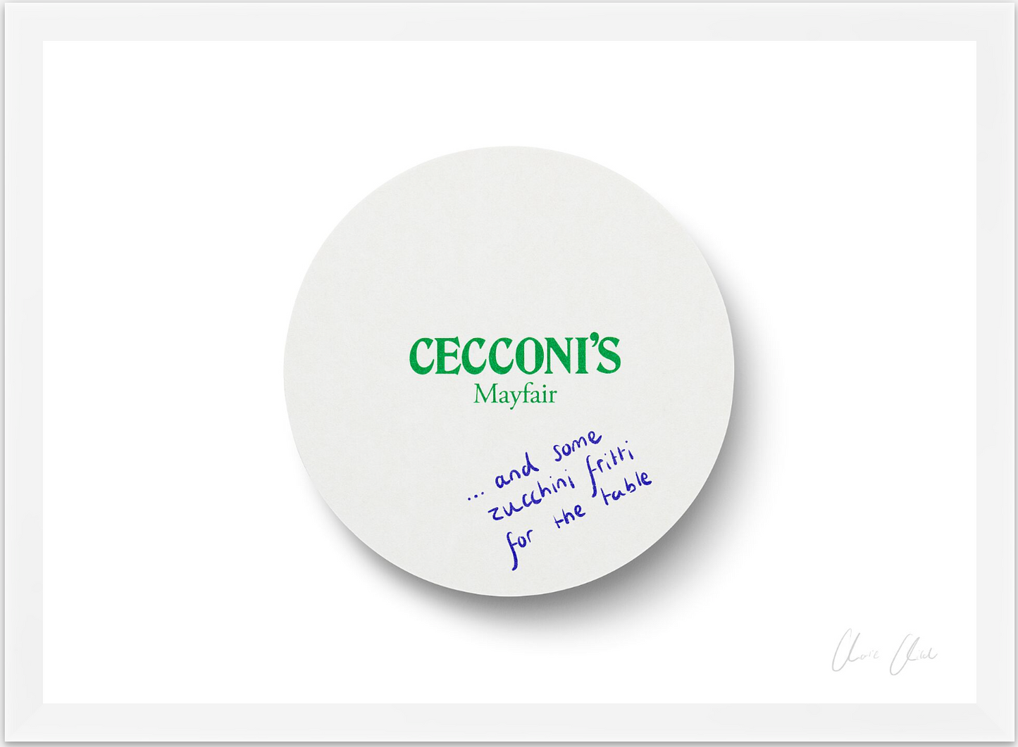 Coaster at Cecconi's