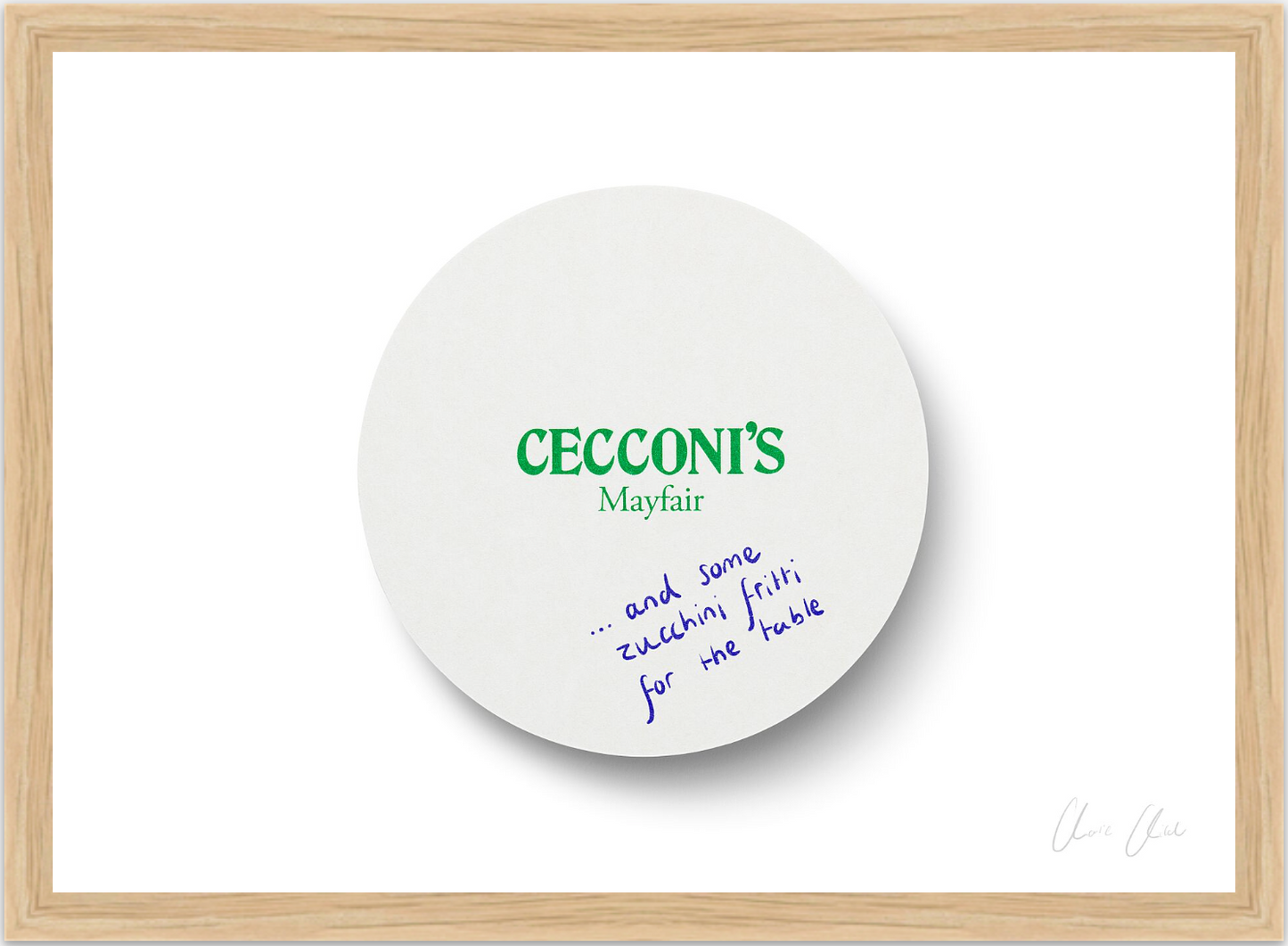 Coaster at Cecconi's