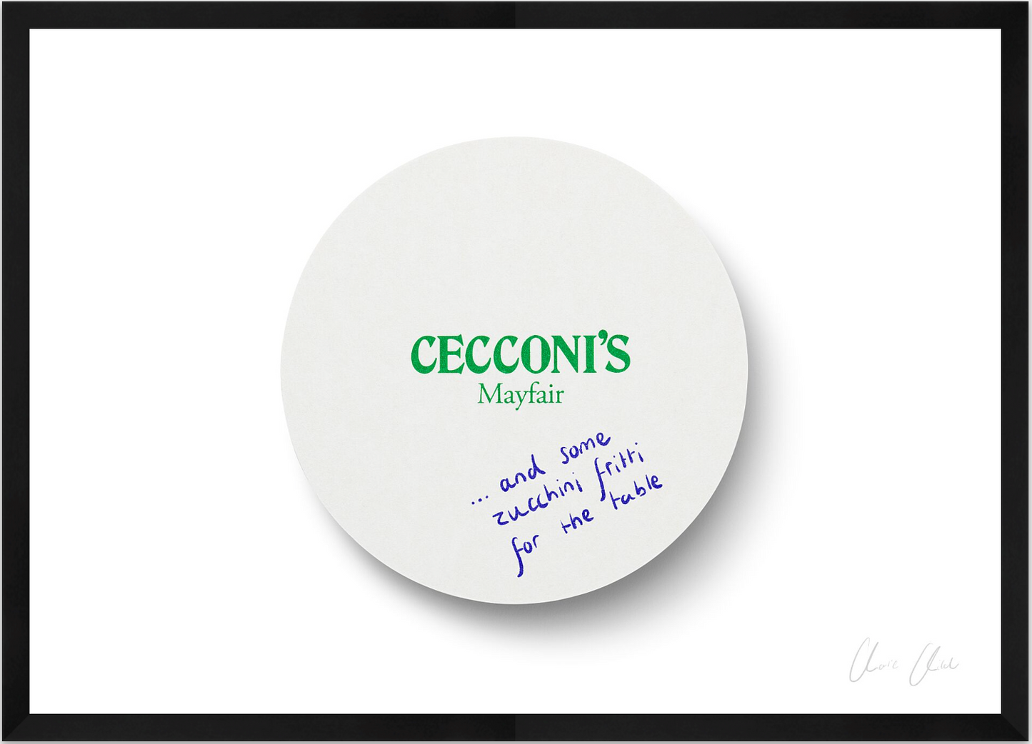 Coaster at Cecconi's