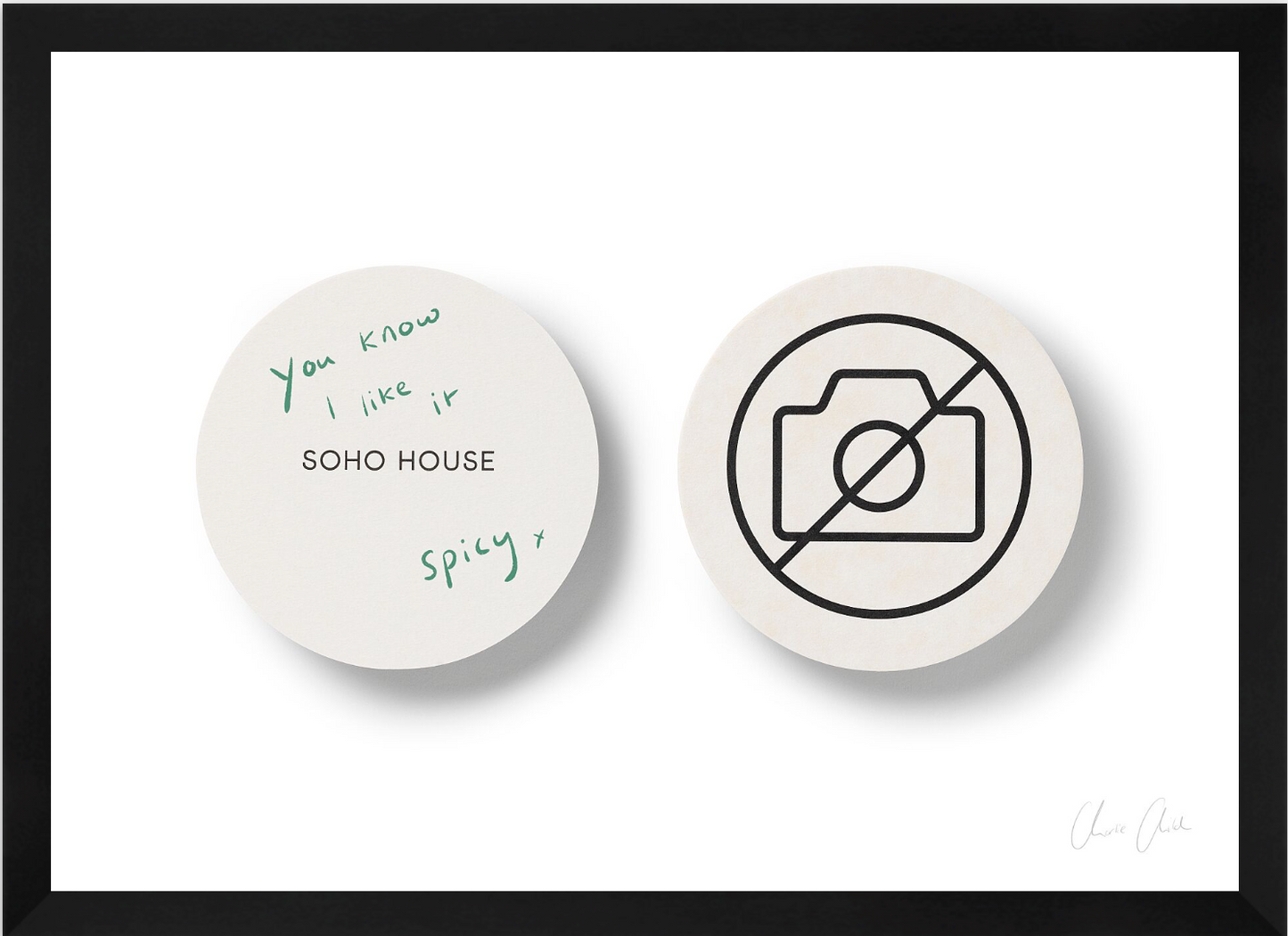 Coasters at Soho House