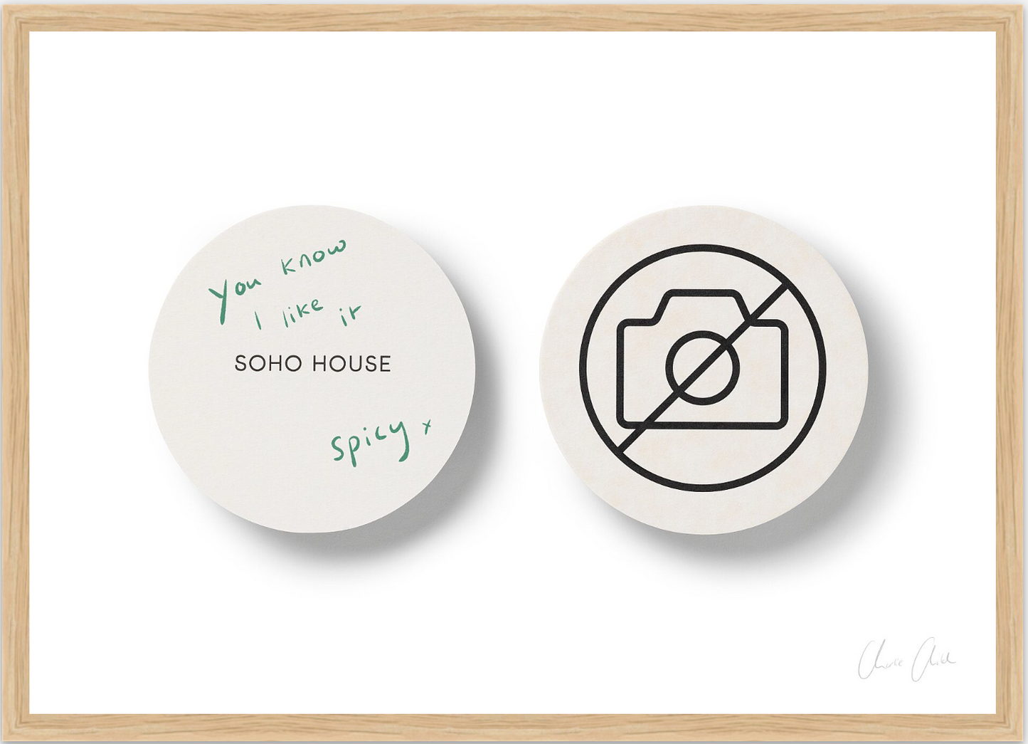 Coasters at Soho House
