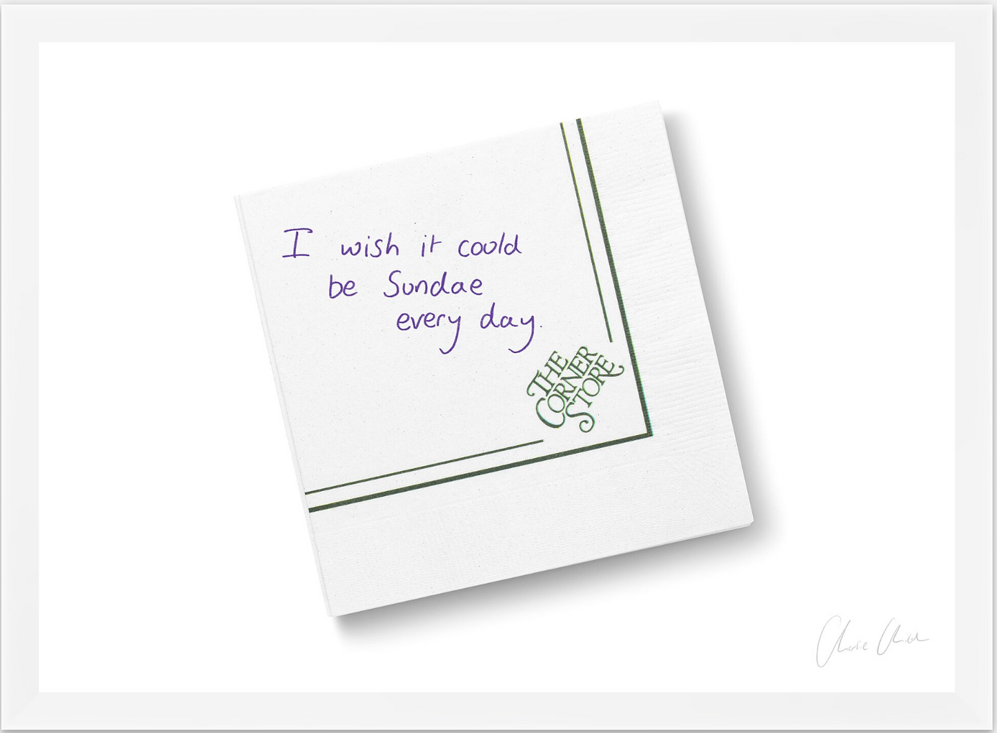 Napkin at The Corner Store