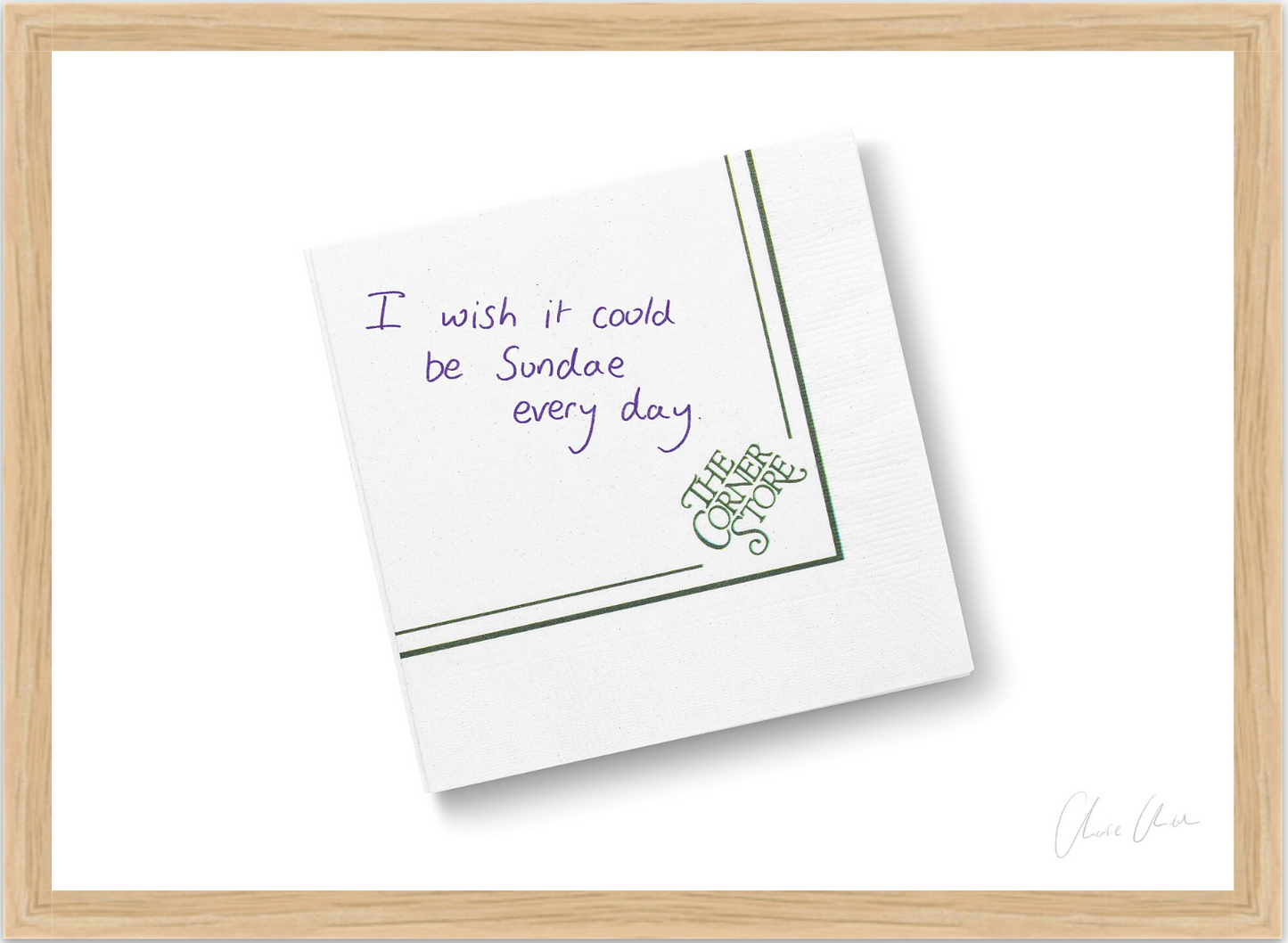 Napkin at The Corner Store