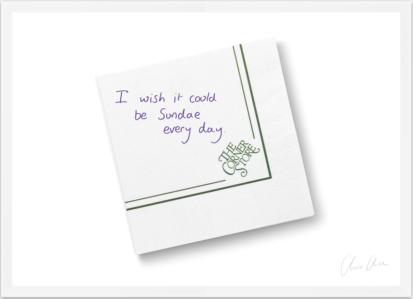 Napkin at The Corner Store