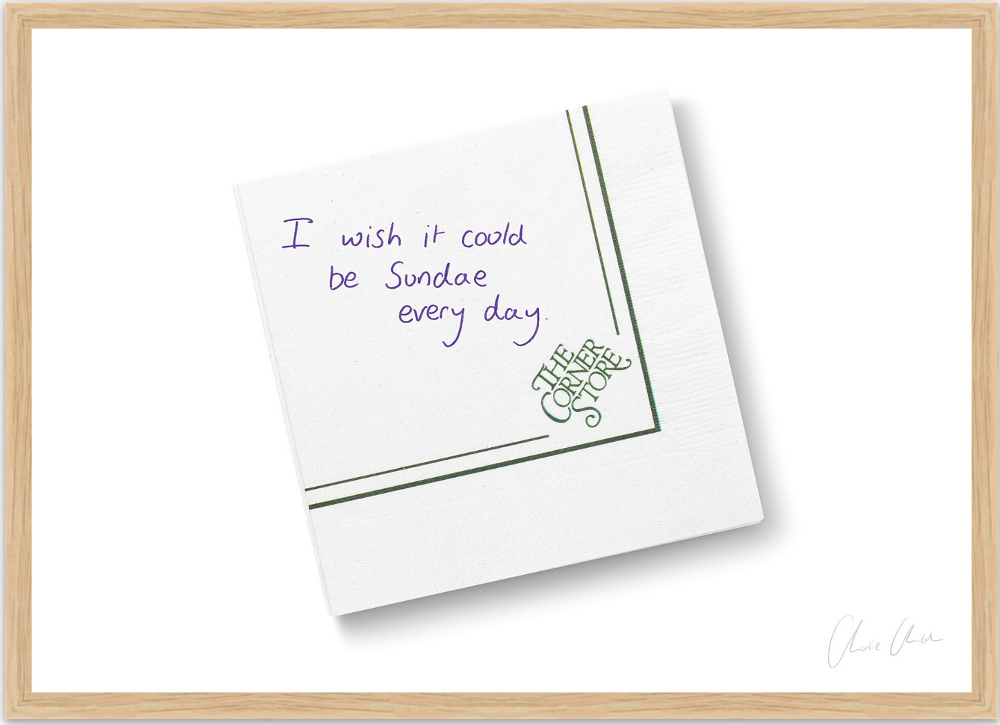 Napkin at The Corner Store