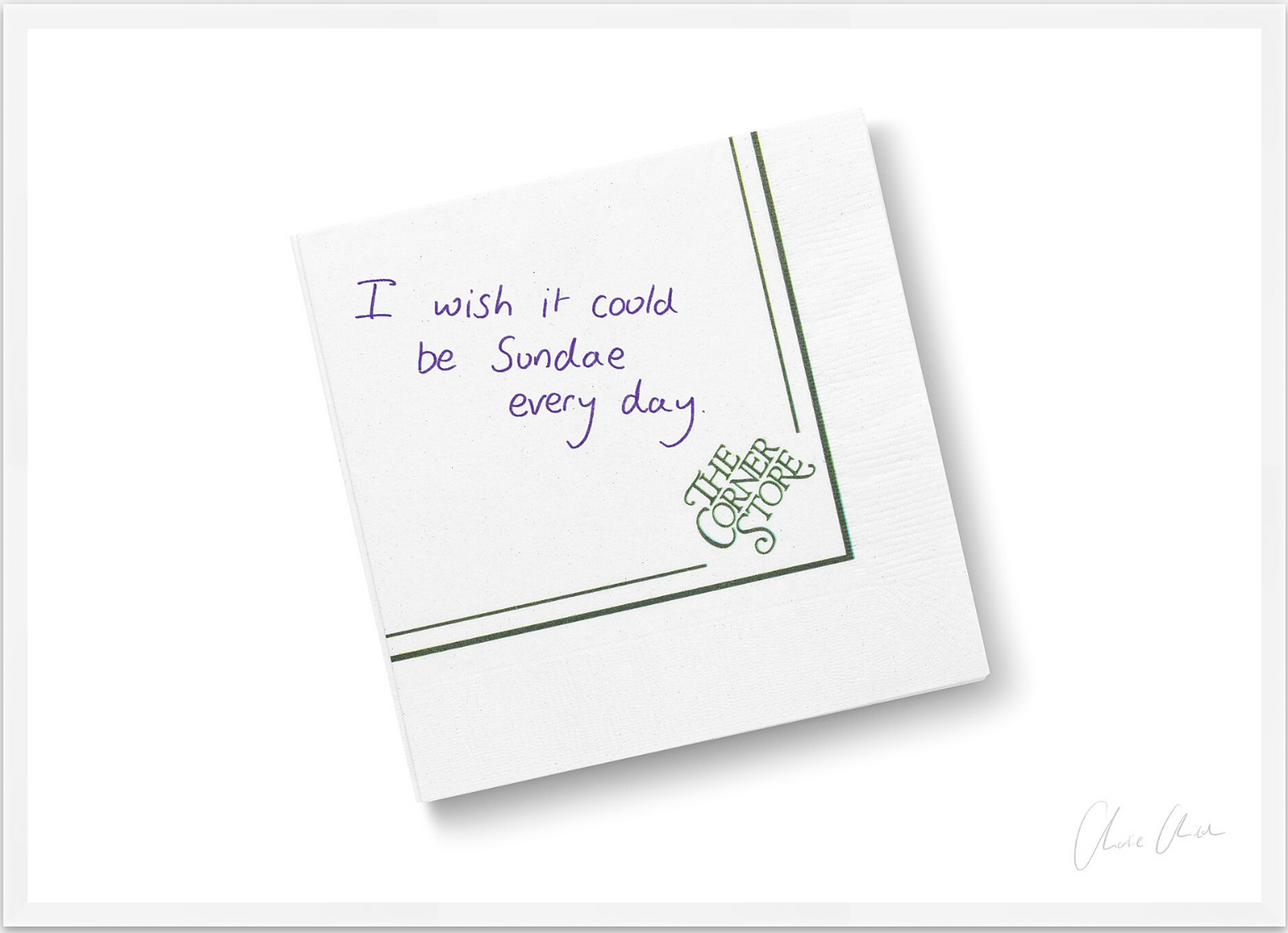 Napkin at The Corner Store