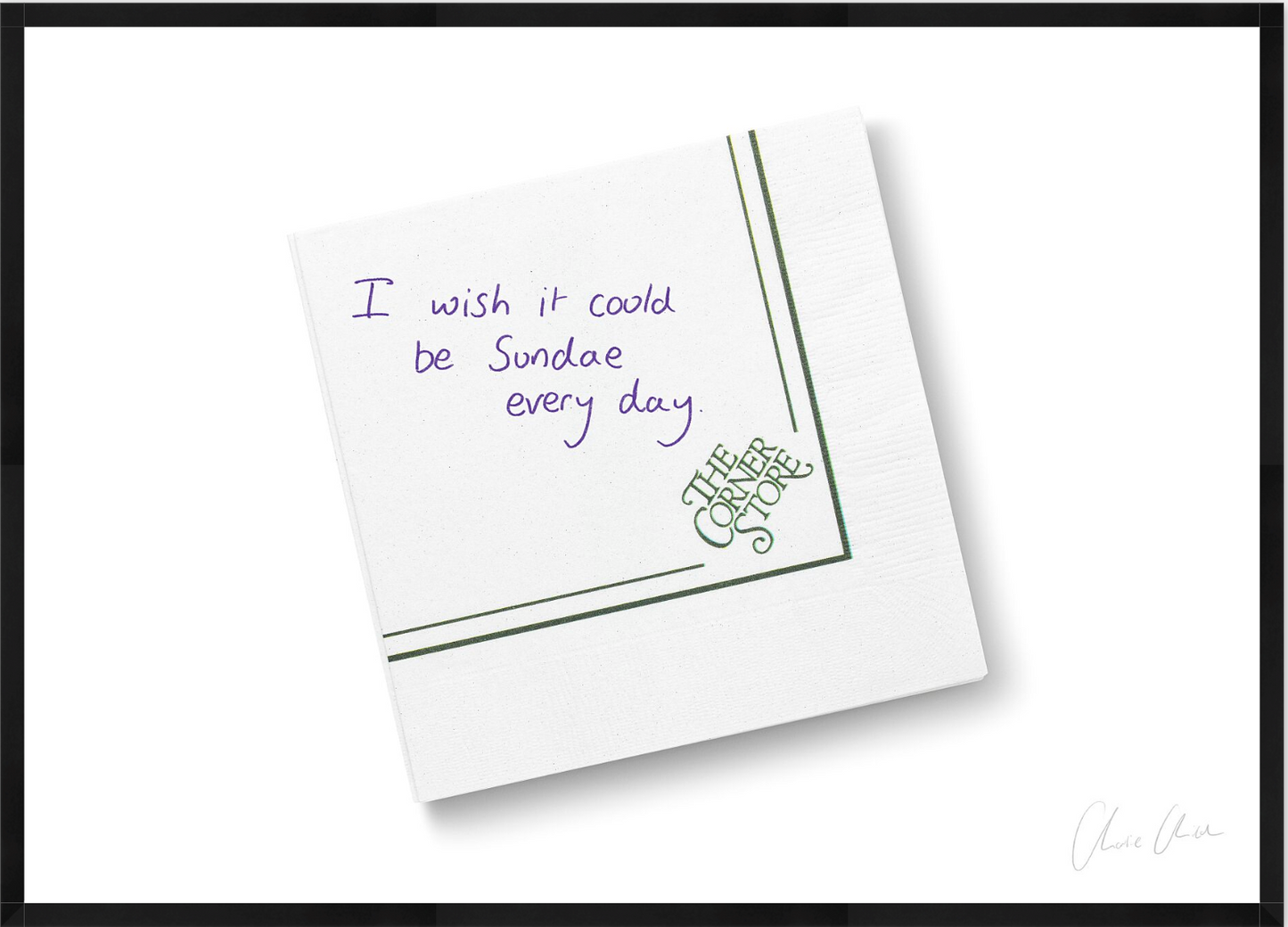 Napkin at The Corner Store