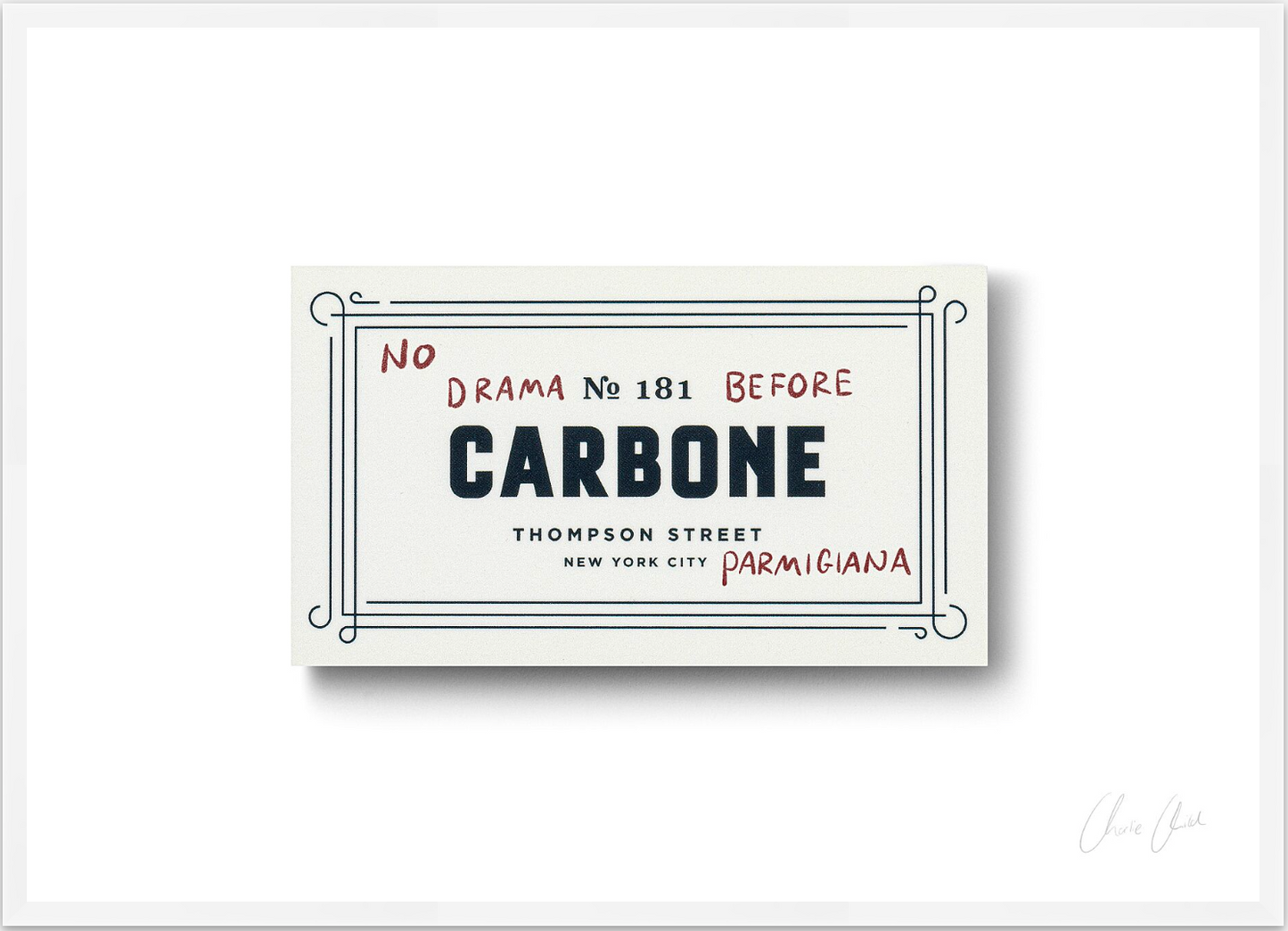 Card at Carbone ii