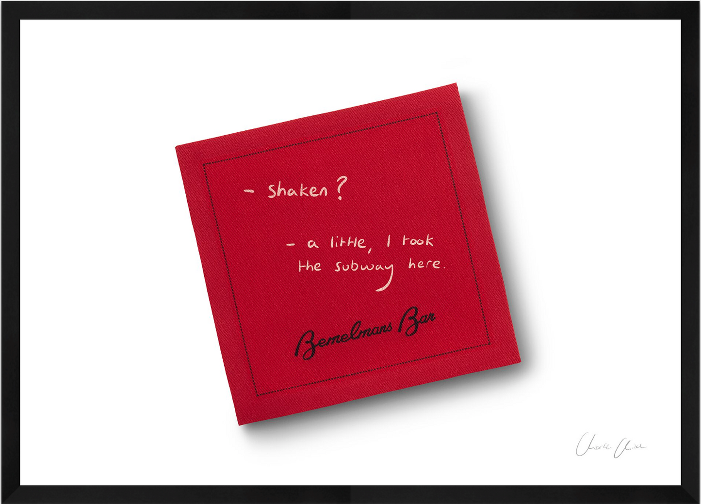 Napkin at Bemelmans i