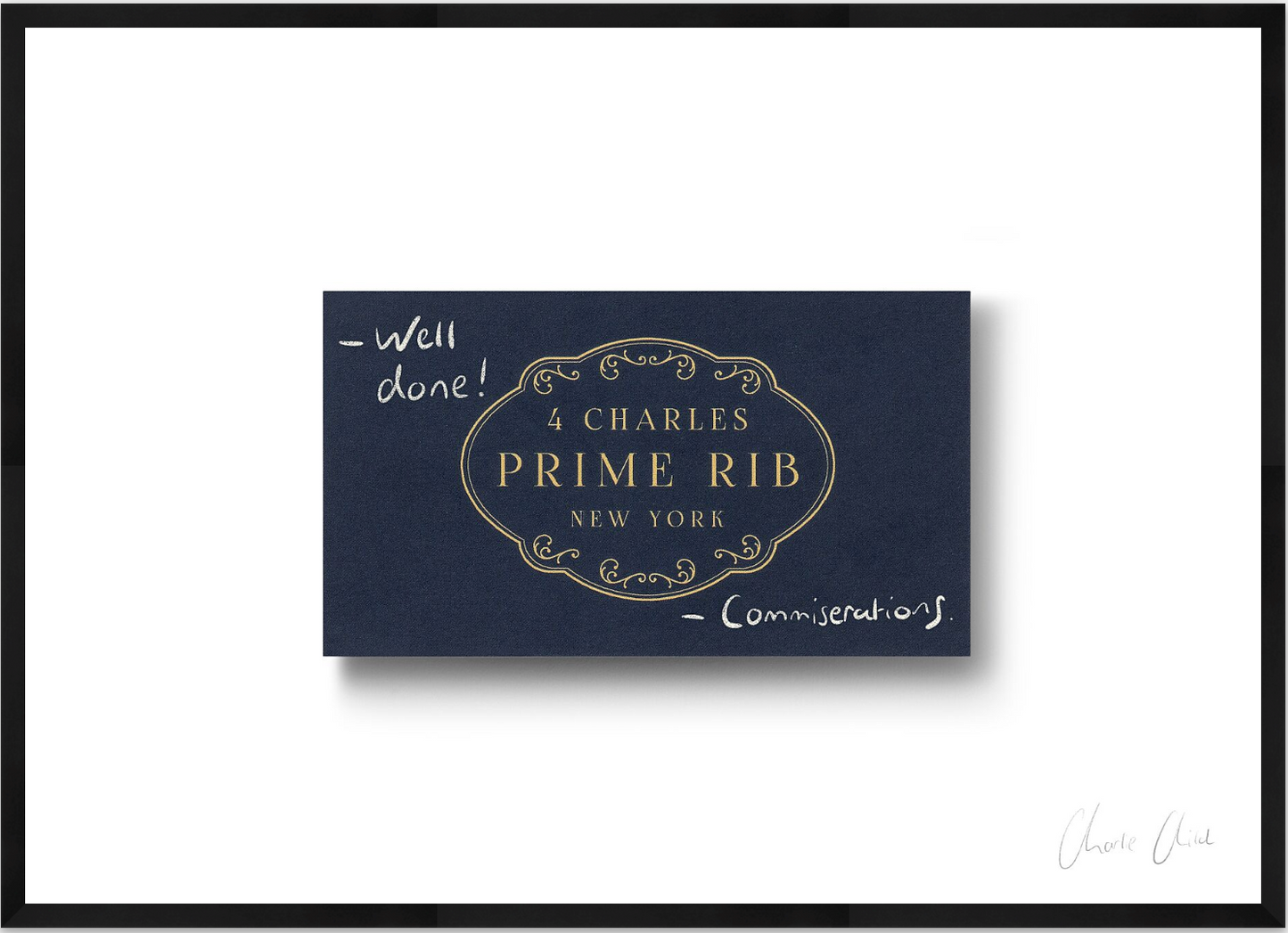 Card at 4 Charles Prime Rib