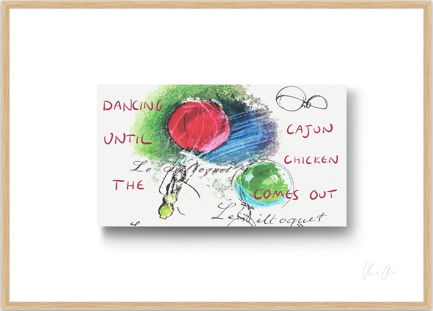 Card at Le Bilboquet