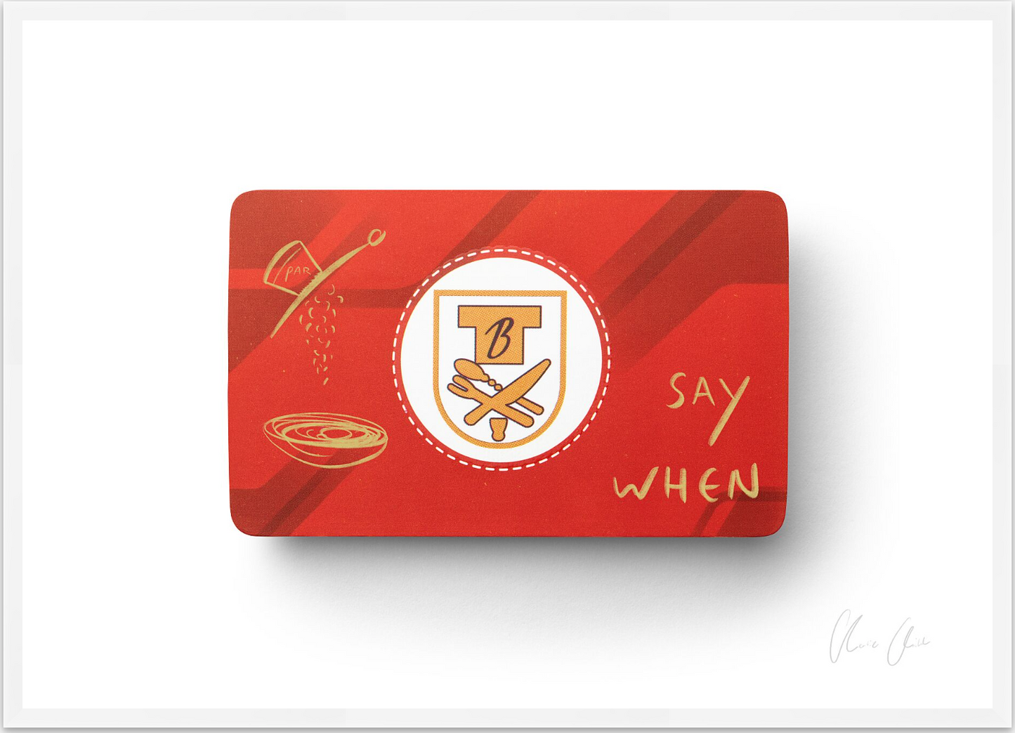 Card at Emilio's Ballato