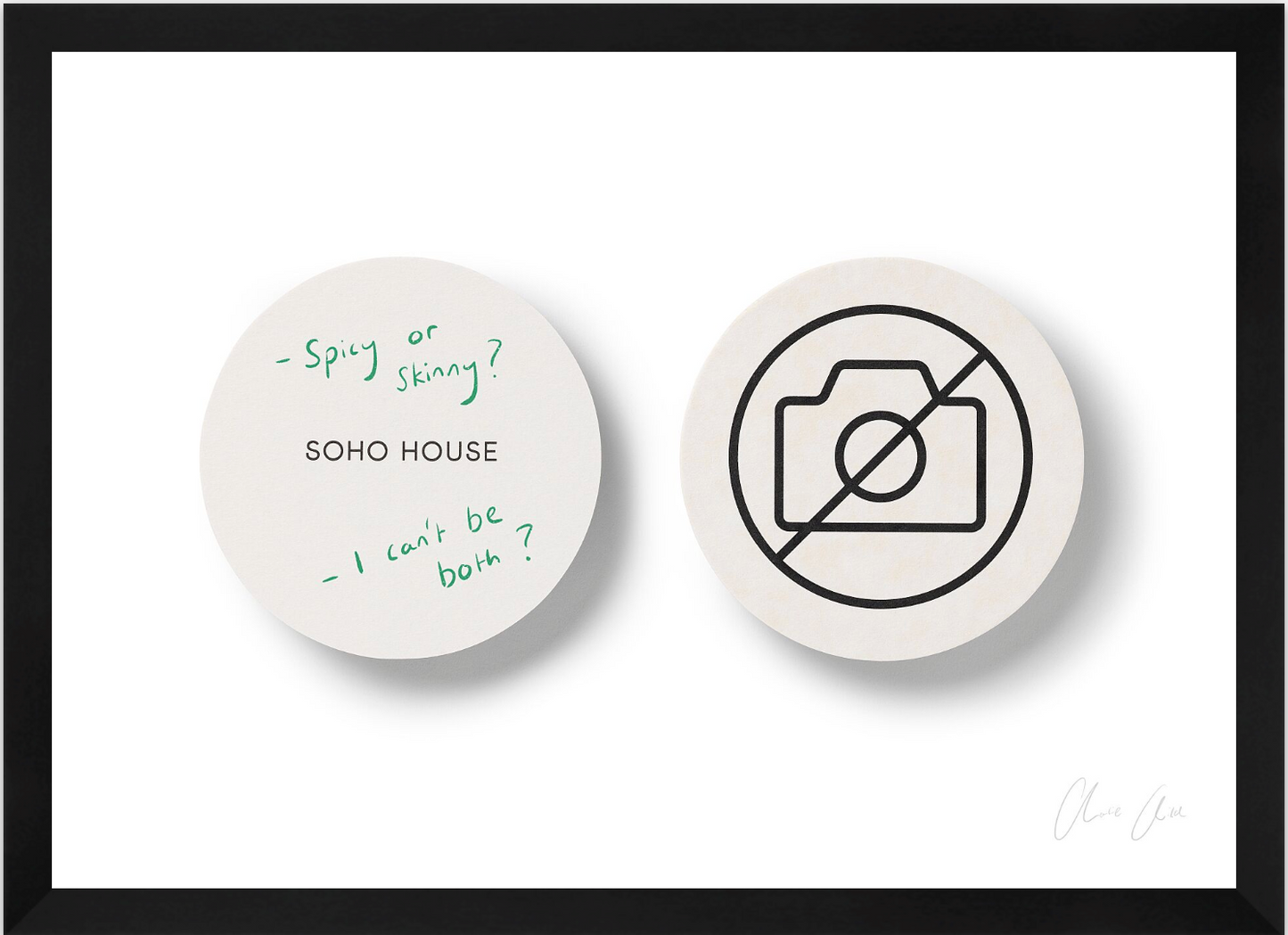 Coasters at Soho House