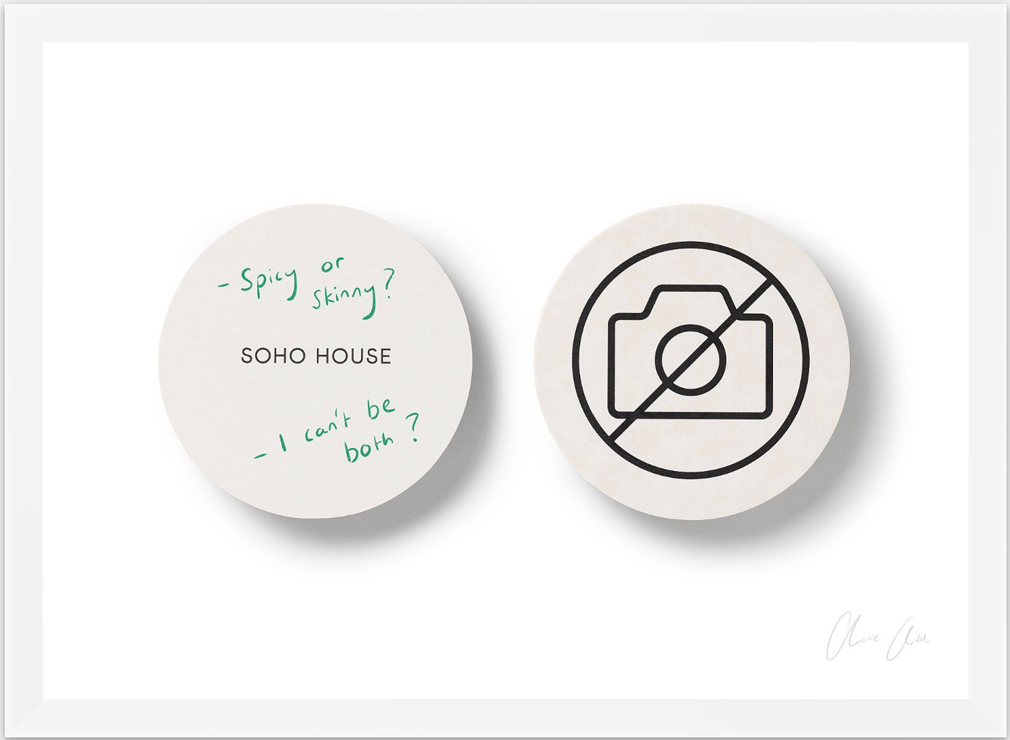 Coasters at Soho House