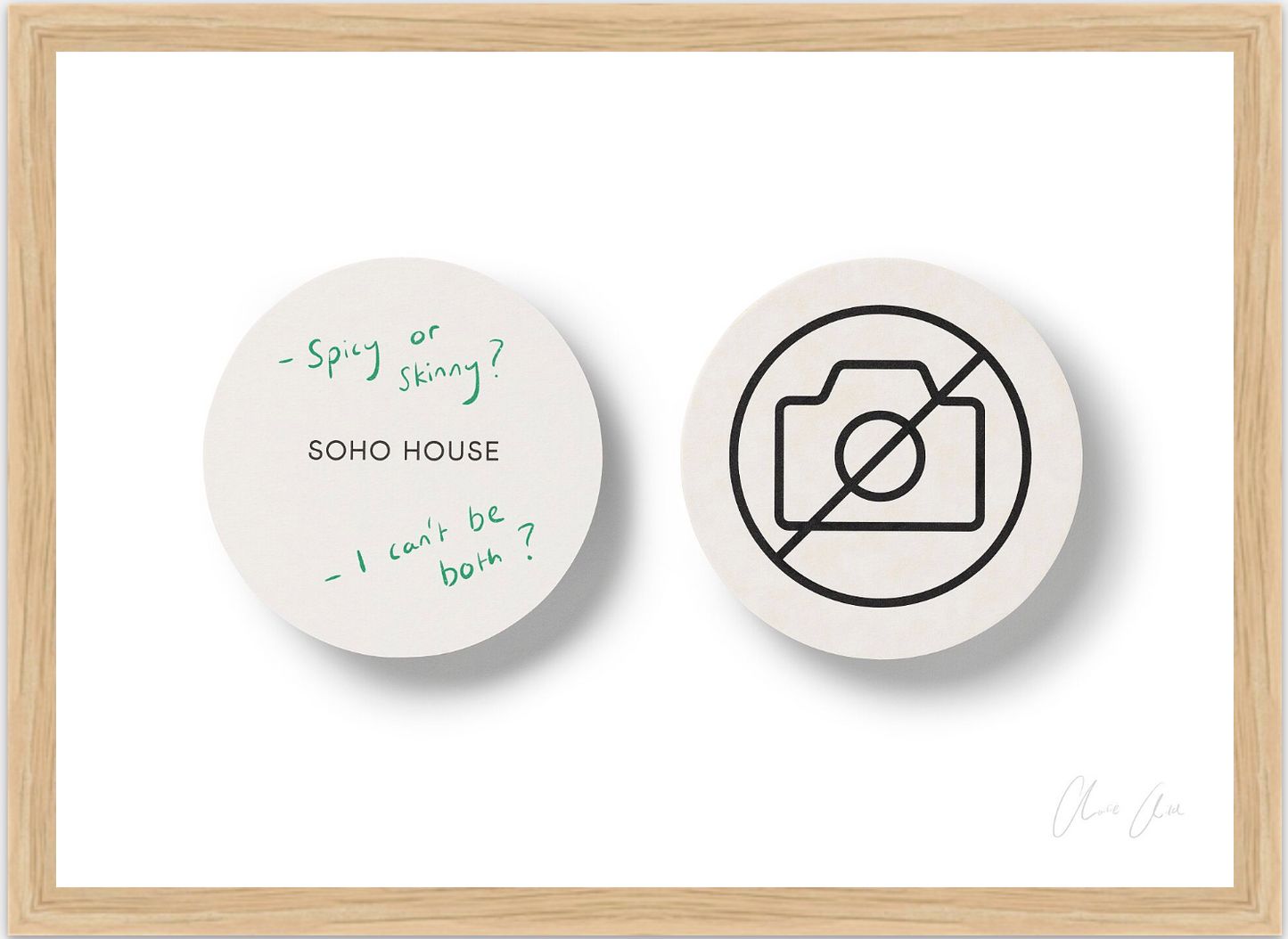 Coasters at Soho House