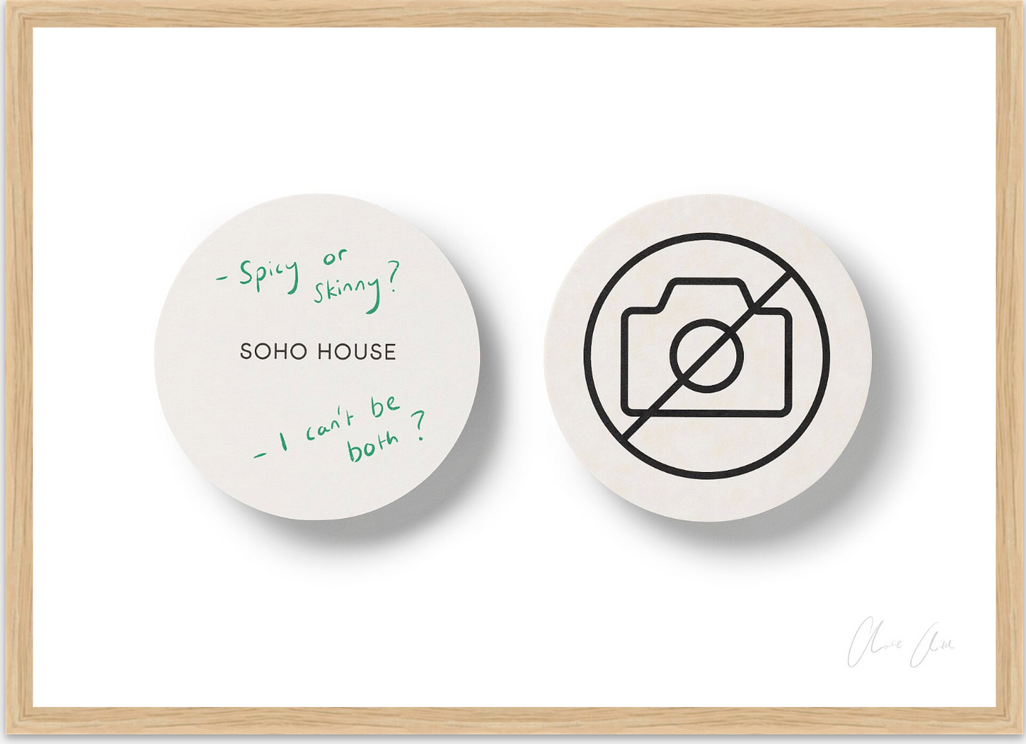 Coasters at Soho House