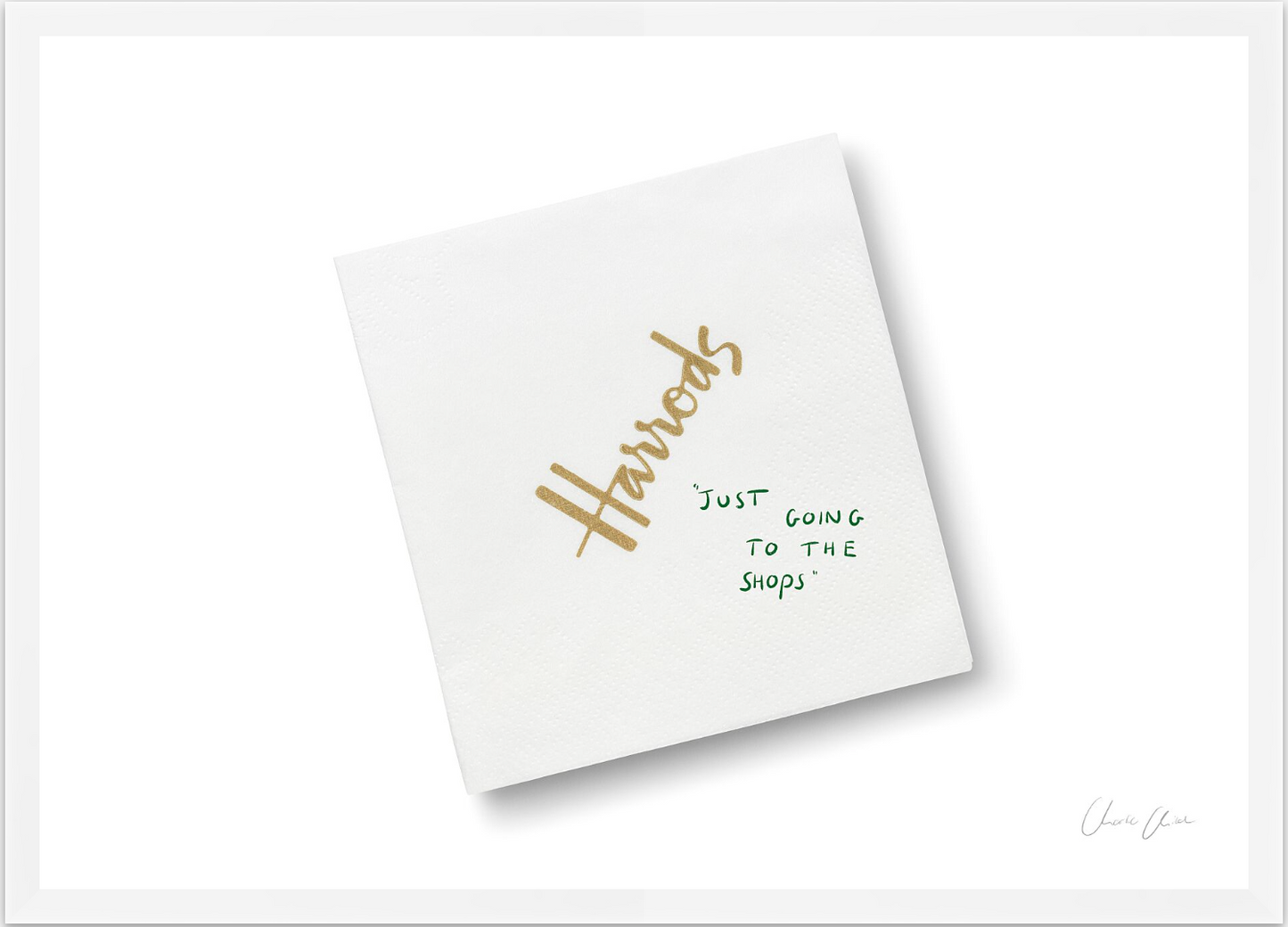 Napkin at Harrods
