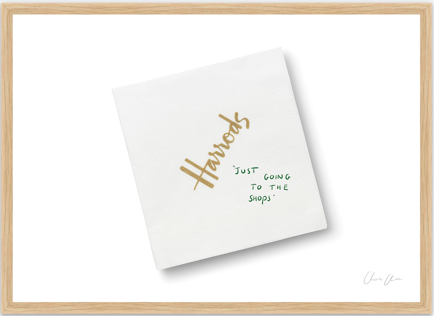 Napkin at Harrods