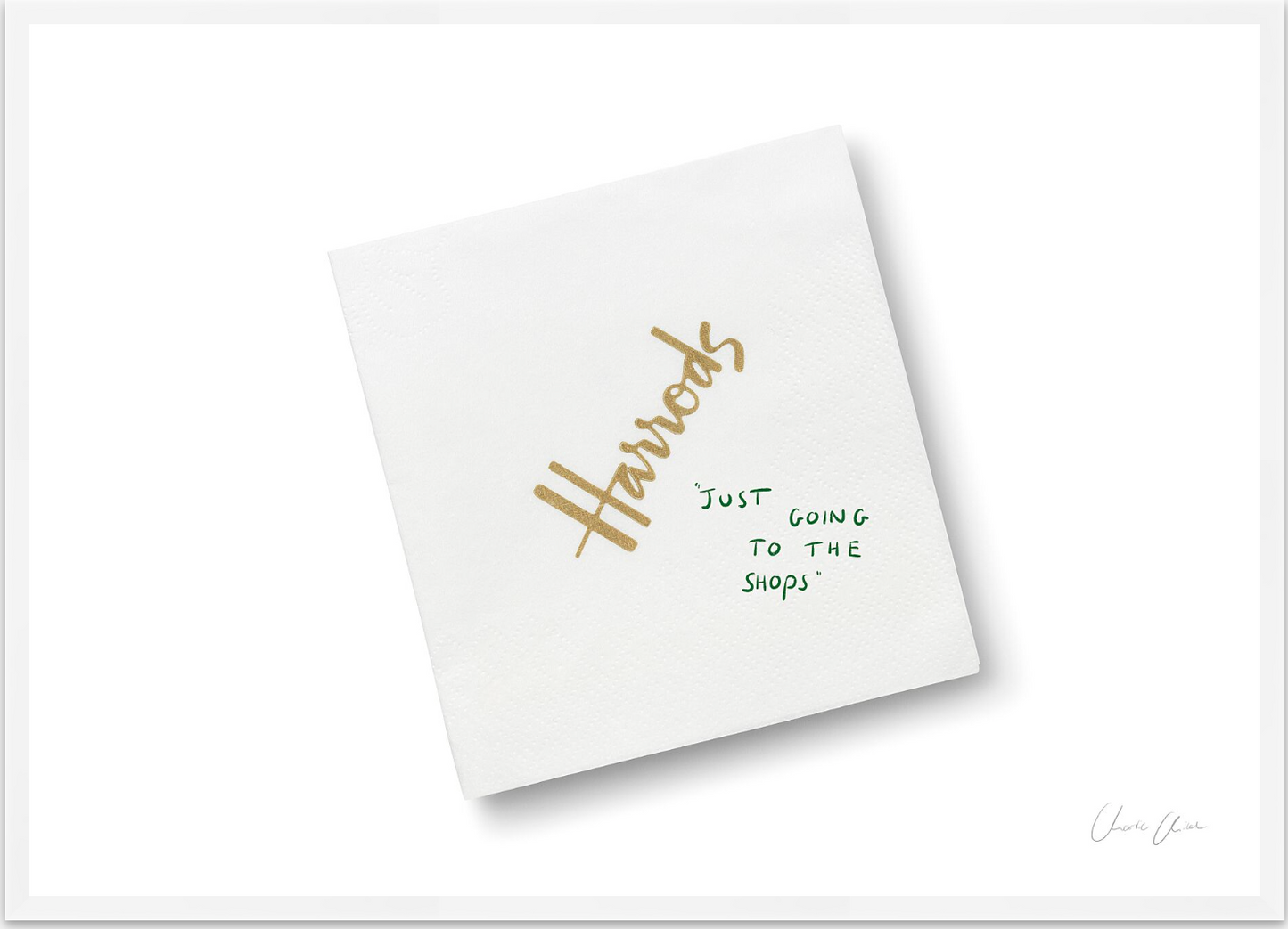 Napkin at Harrods