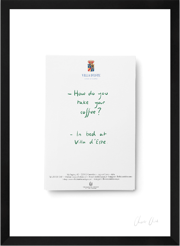 Paper at Villa d'Este