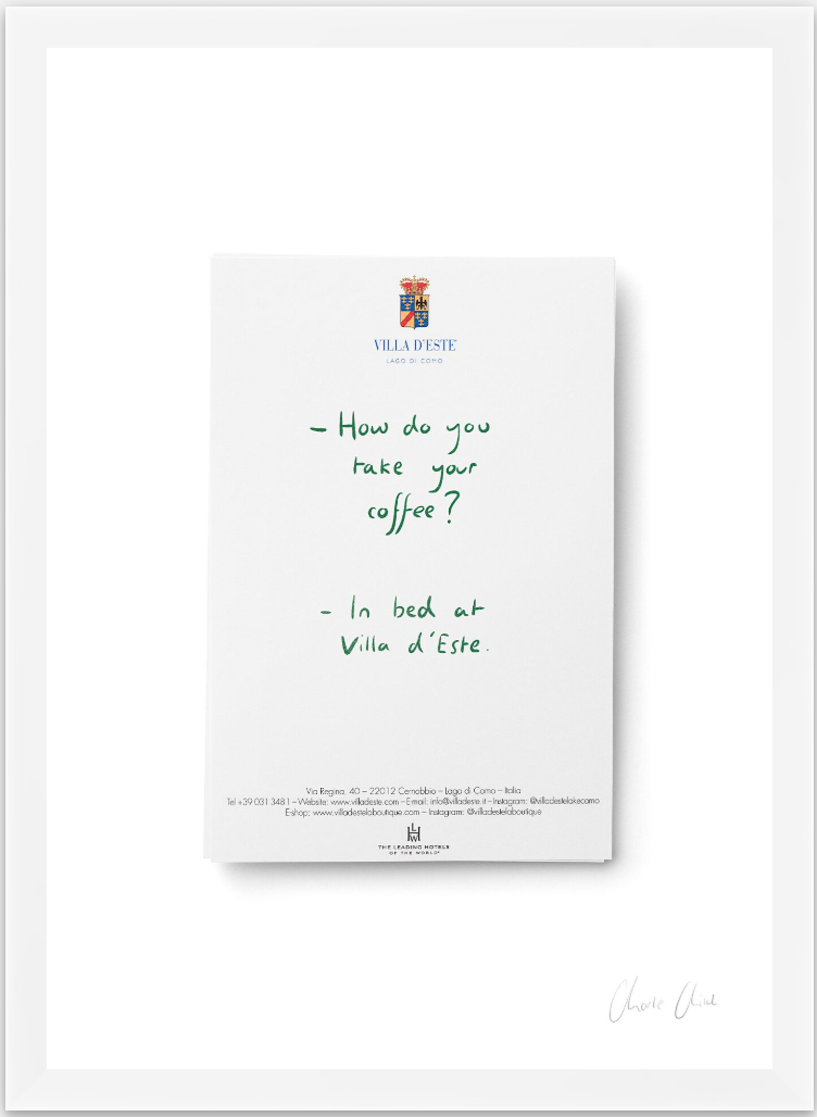 Paper at Villa d'Este