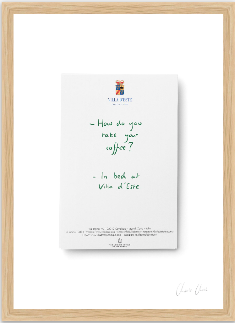 Paper at Villa d'Este