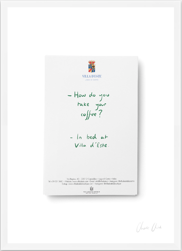 Paper at Villa d'Este