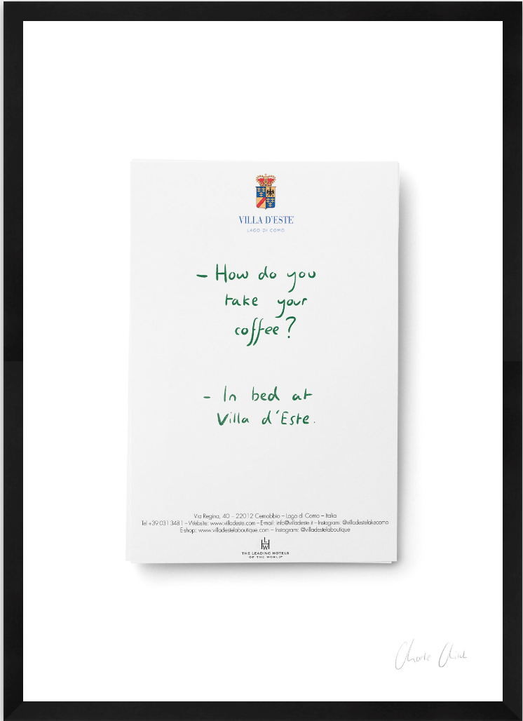 Paper at Villa d'Este