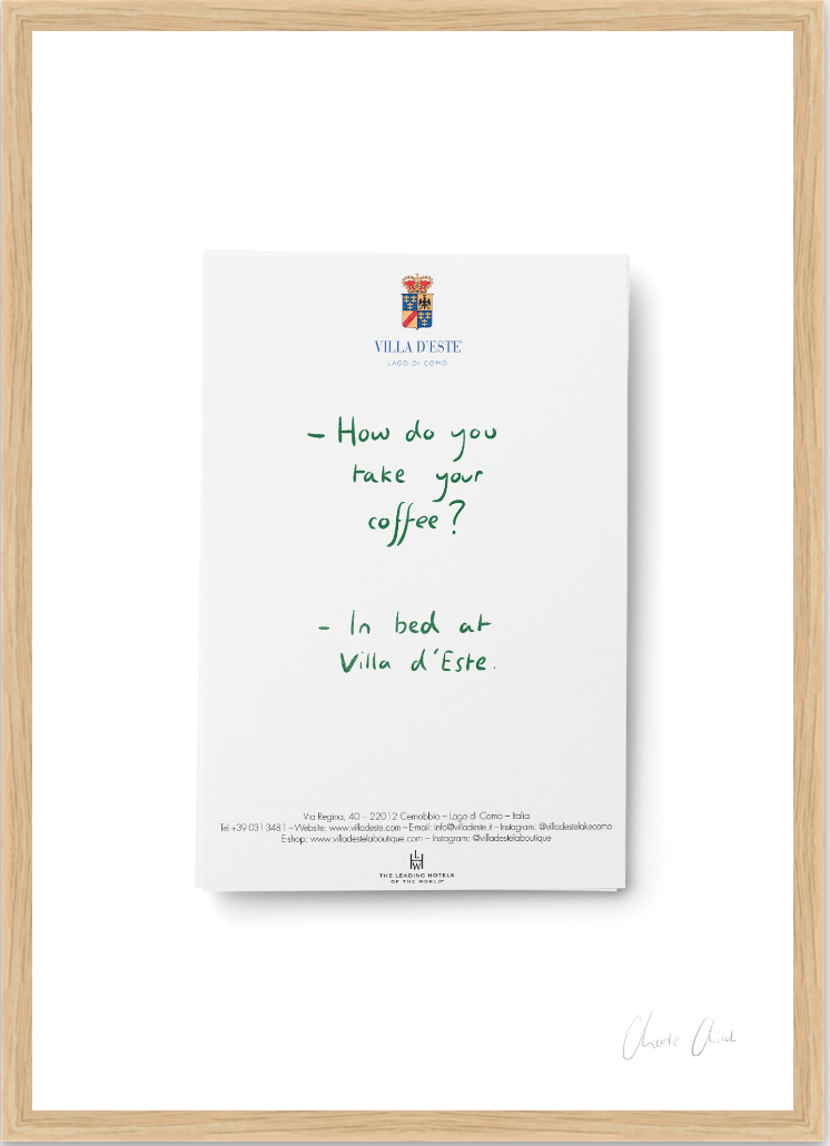 Paper at Villa d'Este