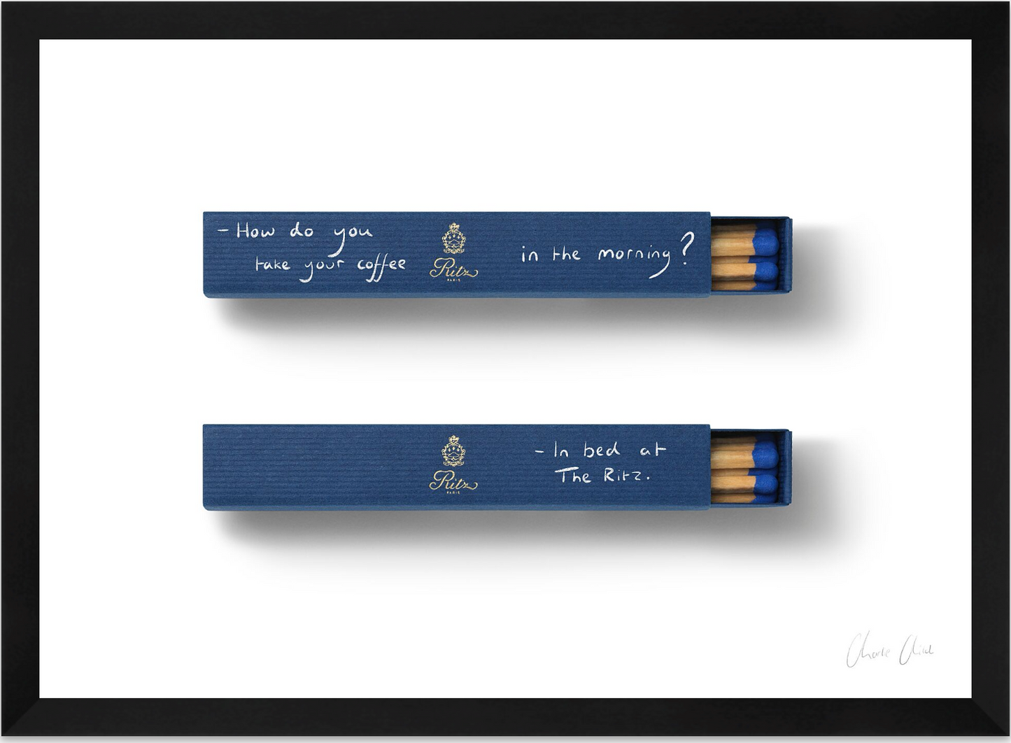 Matchboxes at Ritz Paris
