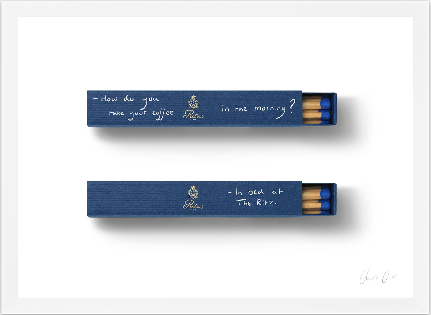 Matchboxes at Ritz Paris
