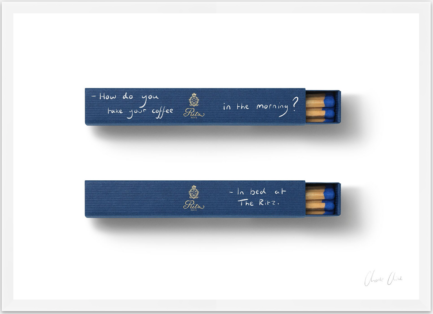 Matchboxes at Ritz Paris