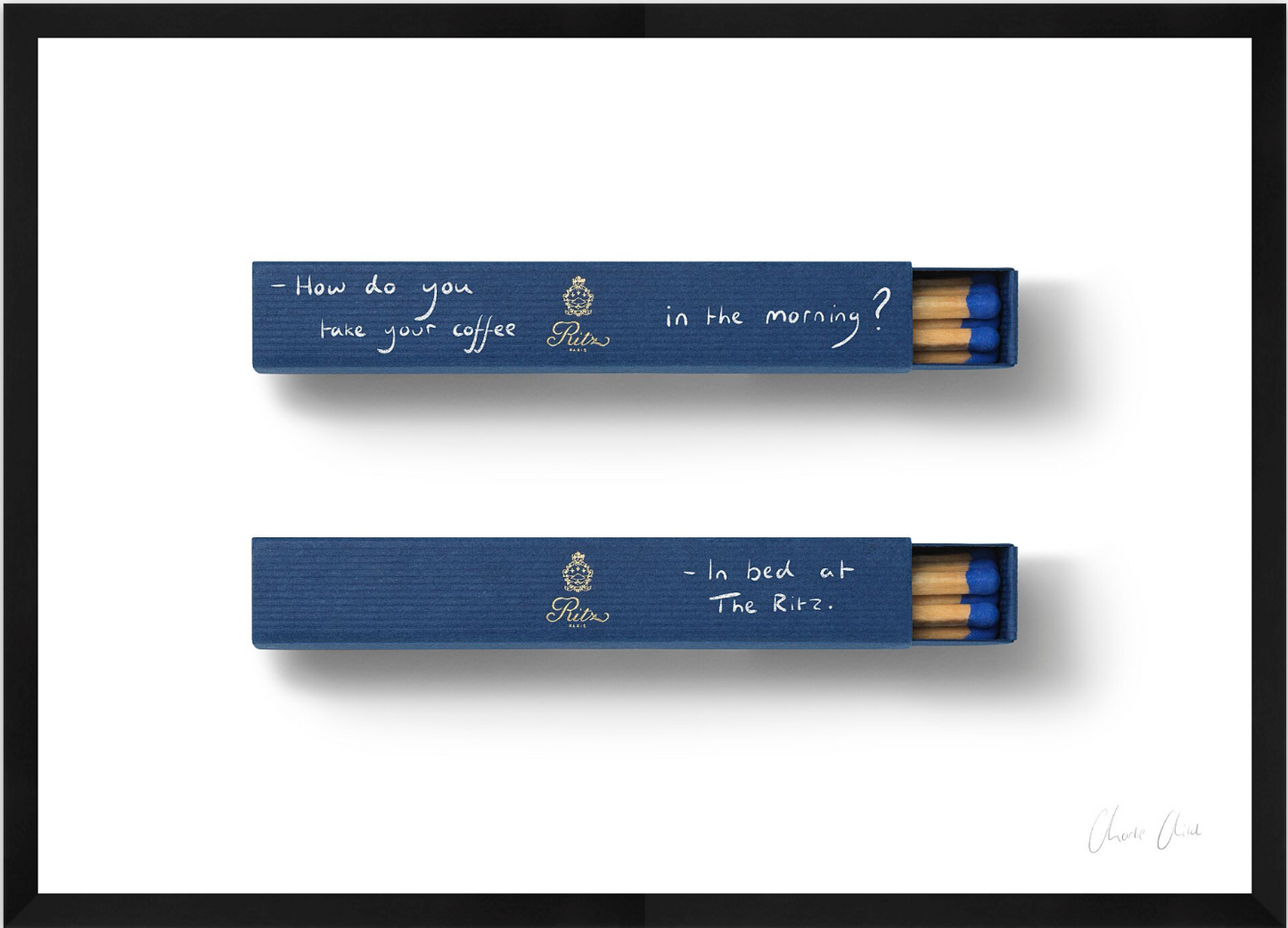 Matchboxes at Ritz Paris