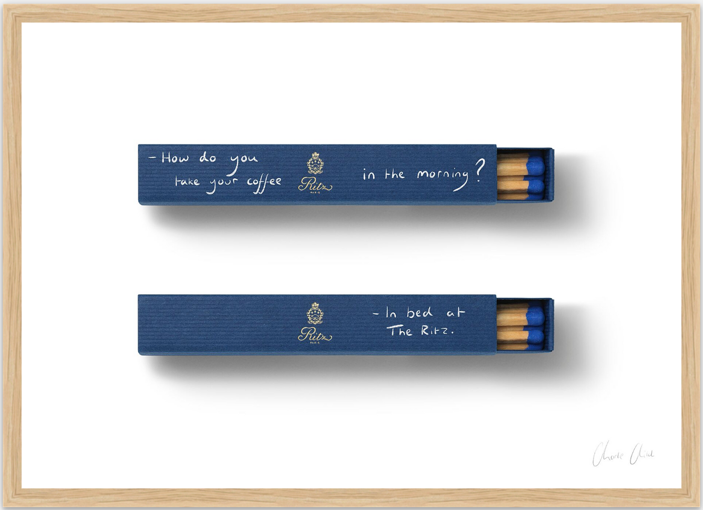 Matchboxes at Ritz Paris