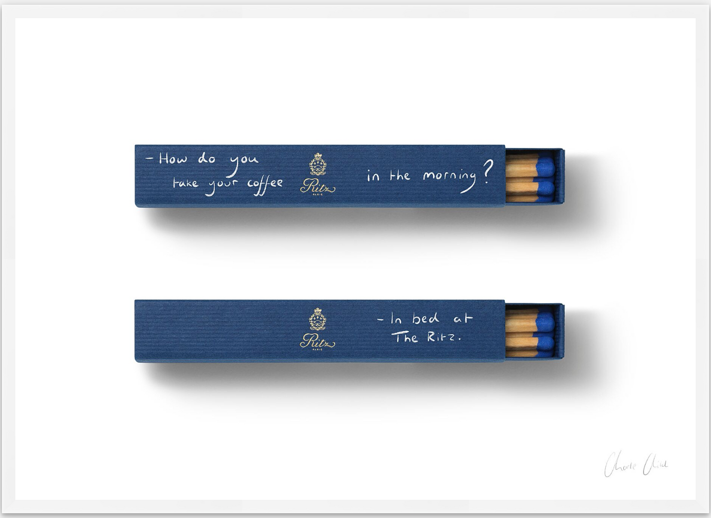 Matchboxes at Ritz Paris